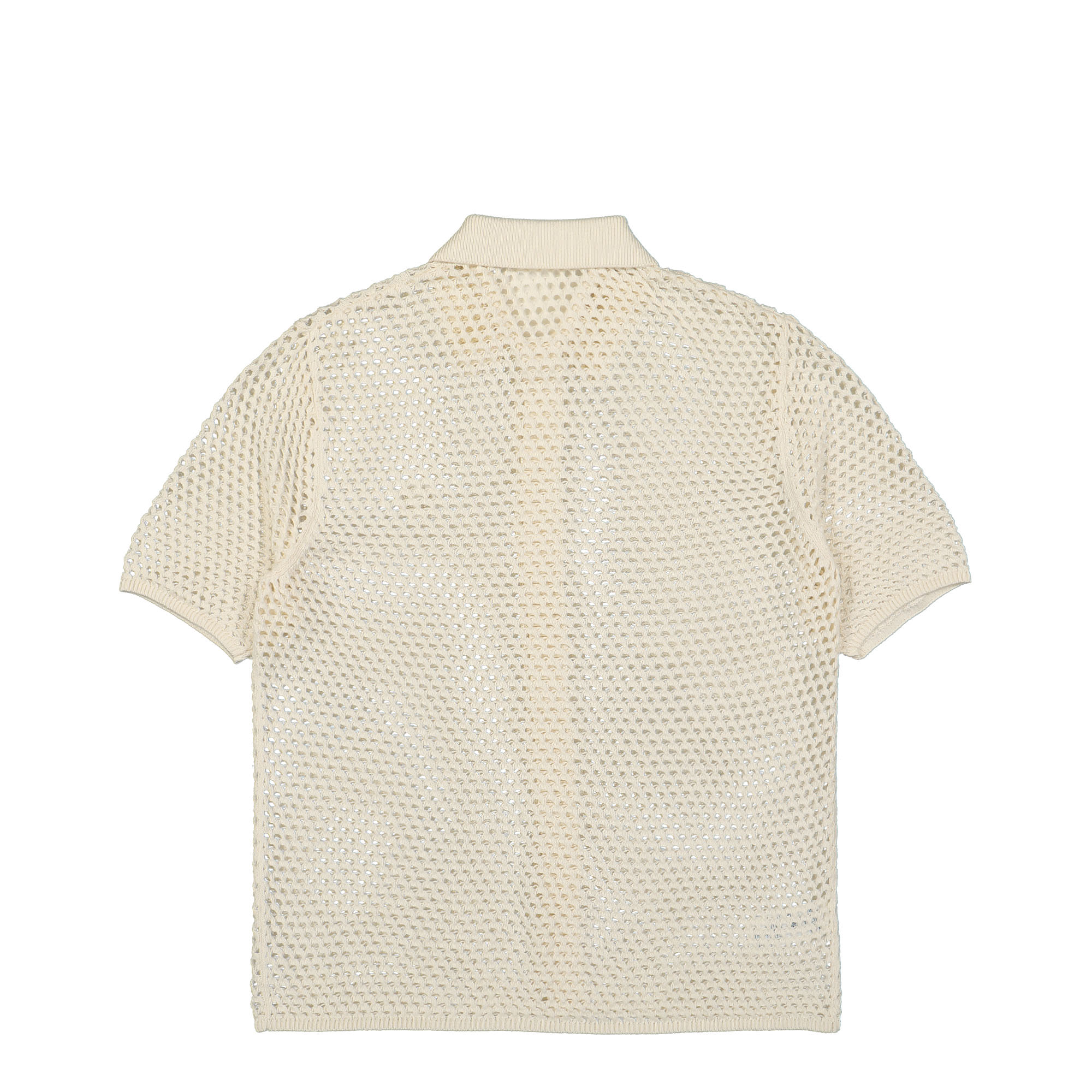 Fred Perry Lace Button Through Shirt Ecru Shirts Material | Overkill