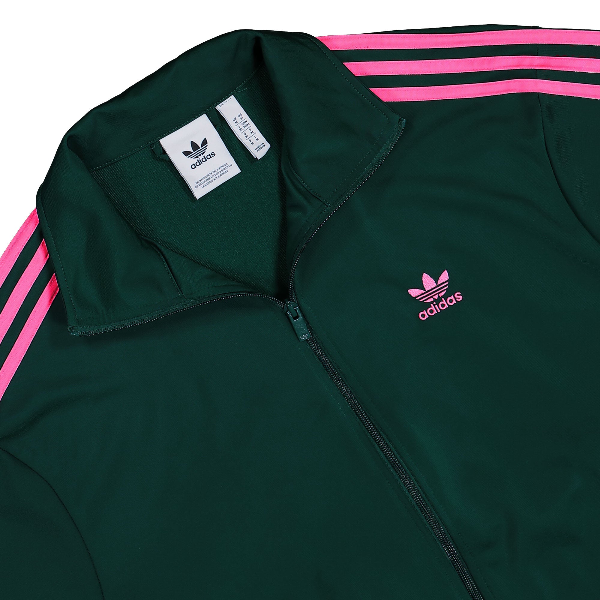adidas Firebird Track Top Collegiate Green / Lucid Pink Track Jackets KA0458 Detailfoto | Overkill