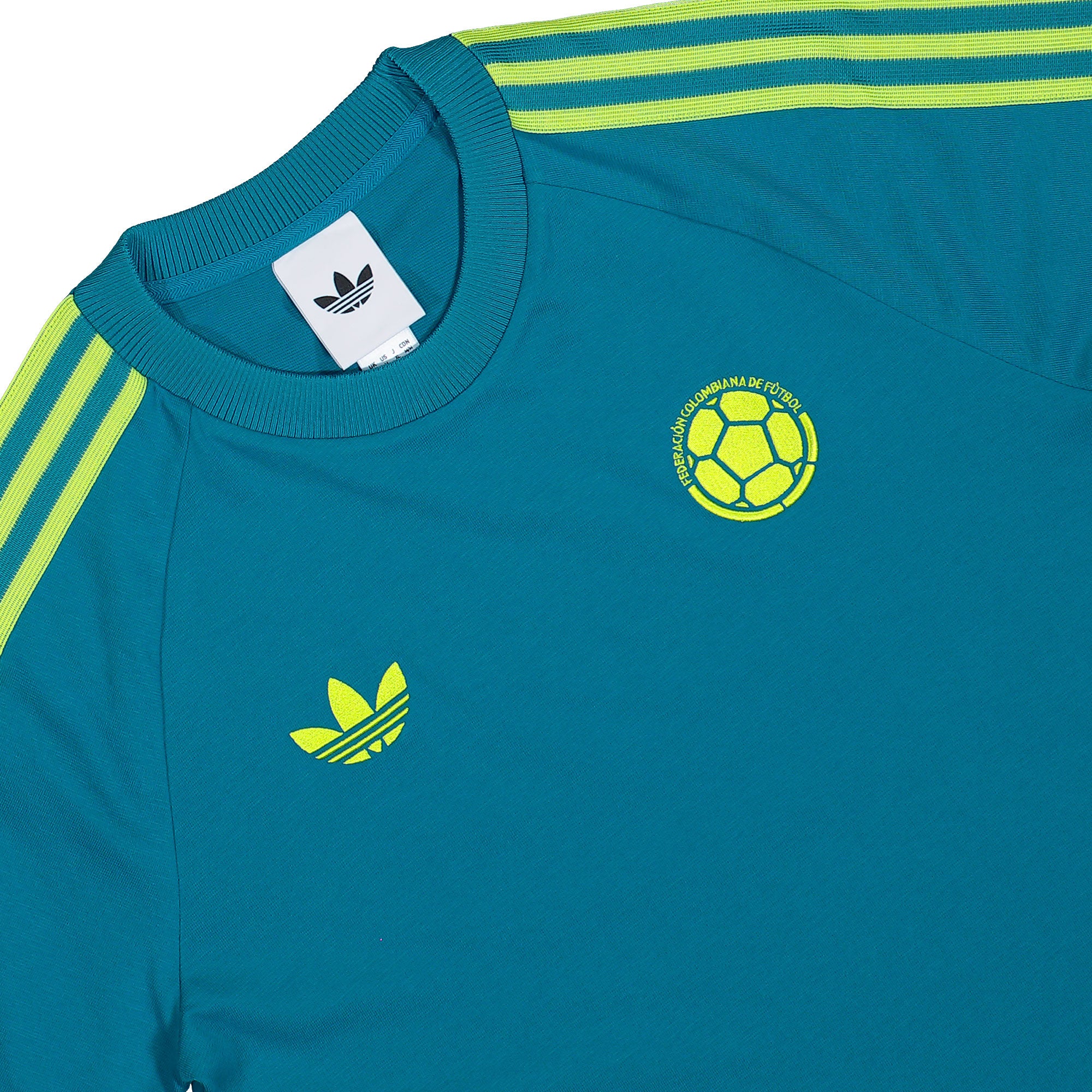 adidas FCF Colombia OG Tee Mystery Petrol T-Shirts KA1532 Detailfoto | Overkill
