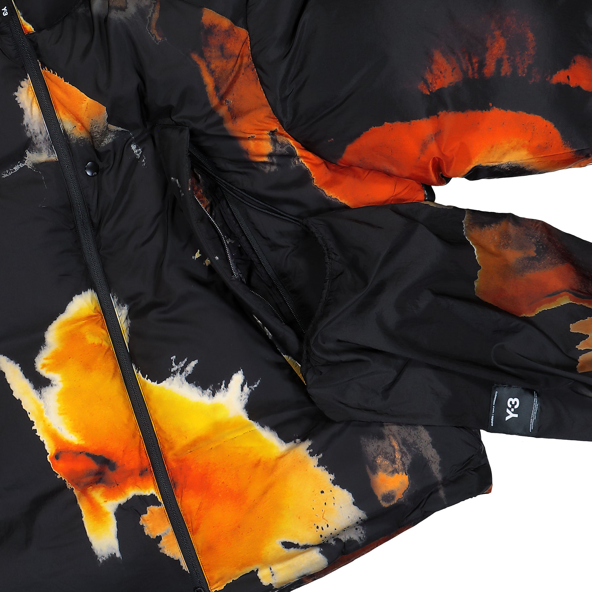 Y-3 M AOP Puffer Jacket Black Puffer Jackets IW7457 Detail View 2 | Overkill