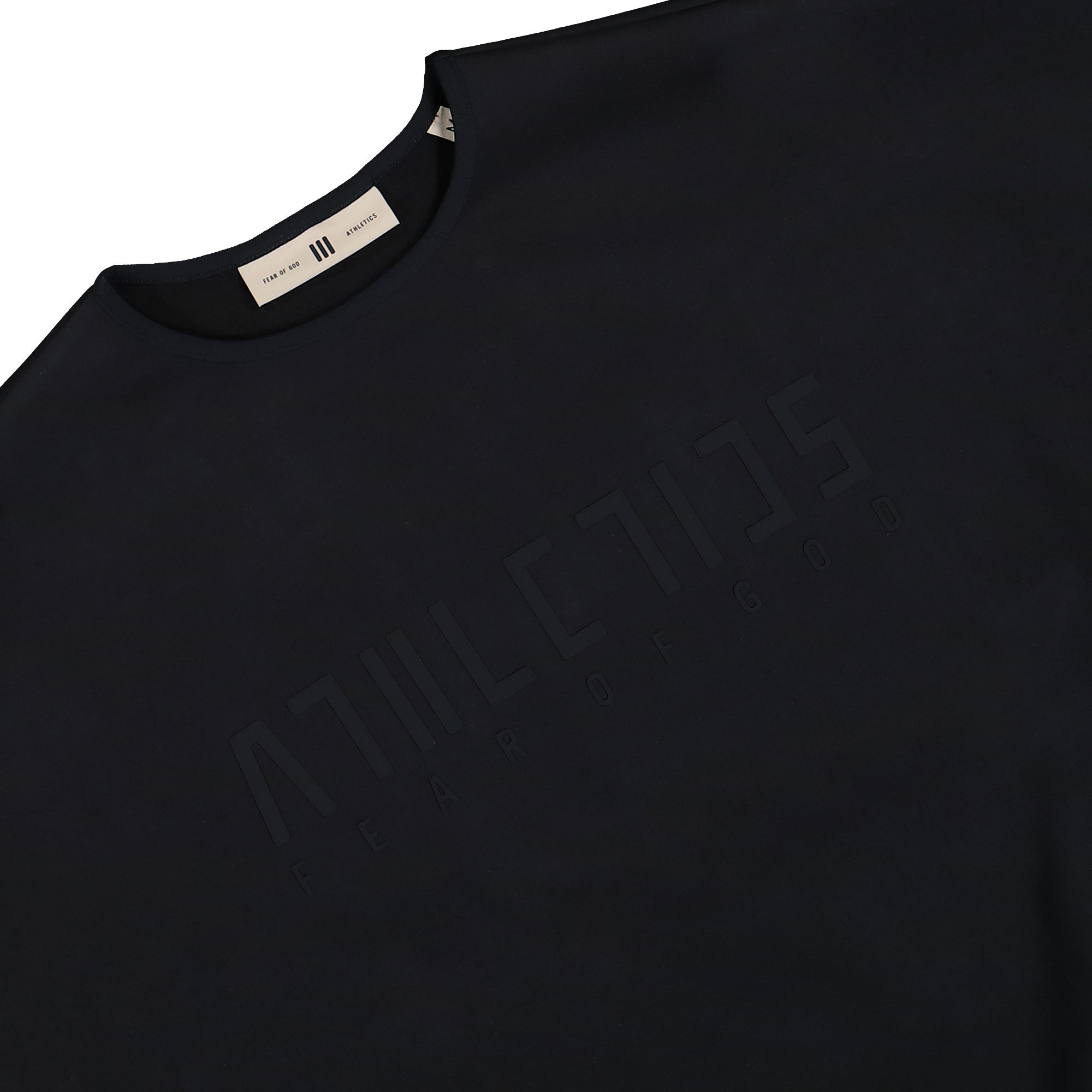 Fear of God Athletics x adidas Crew Black Sweatshirt KA4567 Detailfoto | Overkill