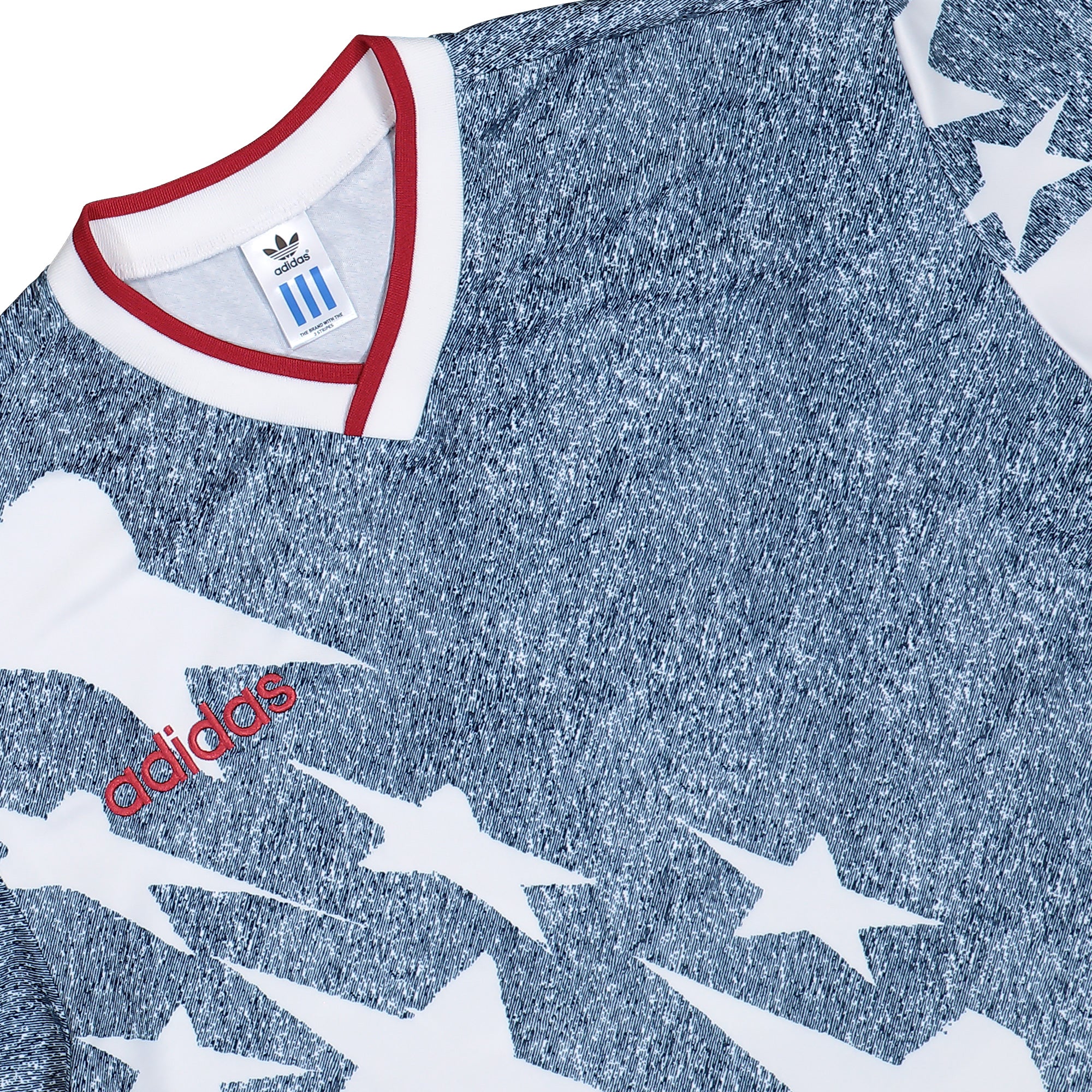 adidas Denim Graphic Jersey White / Dark Blue T-Shirts KB2726 Detailfoto | Overkill