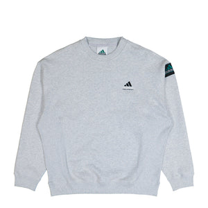 adidas Equipment Rip Crewneck Sweatshirt Light Grey Heather Sweatshirts KB9324 | Overkill