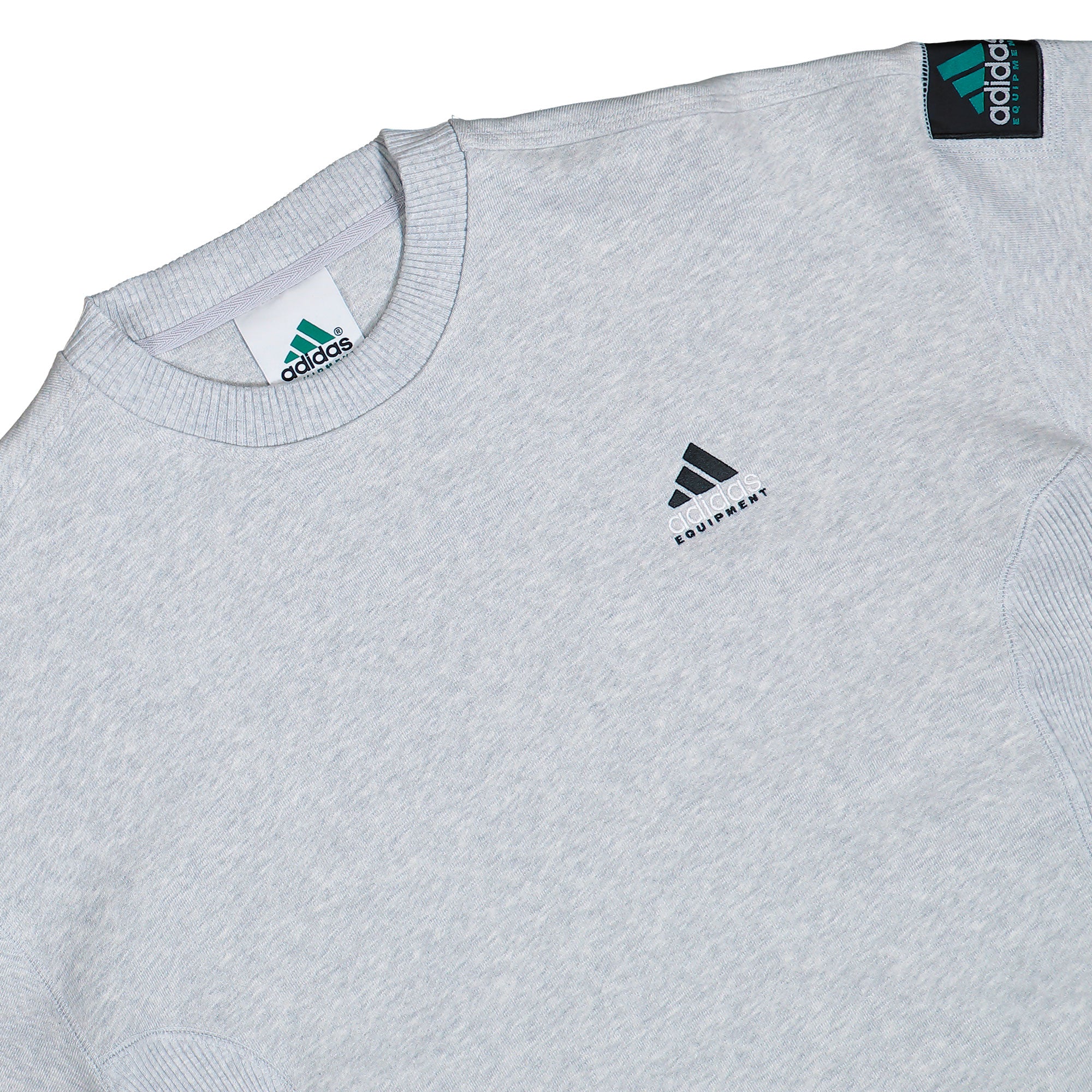 adidas Equipment Rip Crewneck Sweatshirt Light Grey Heather Sweatshirts KB9324 Detailfoto | Overkill