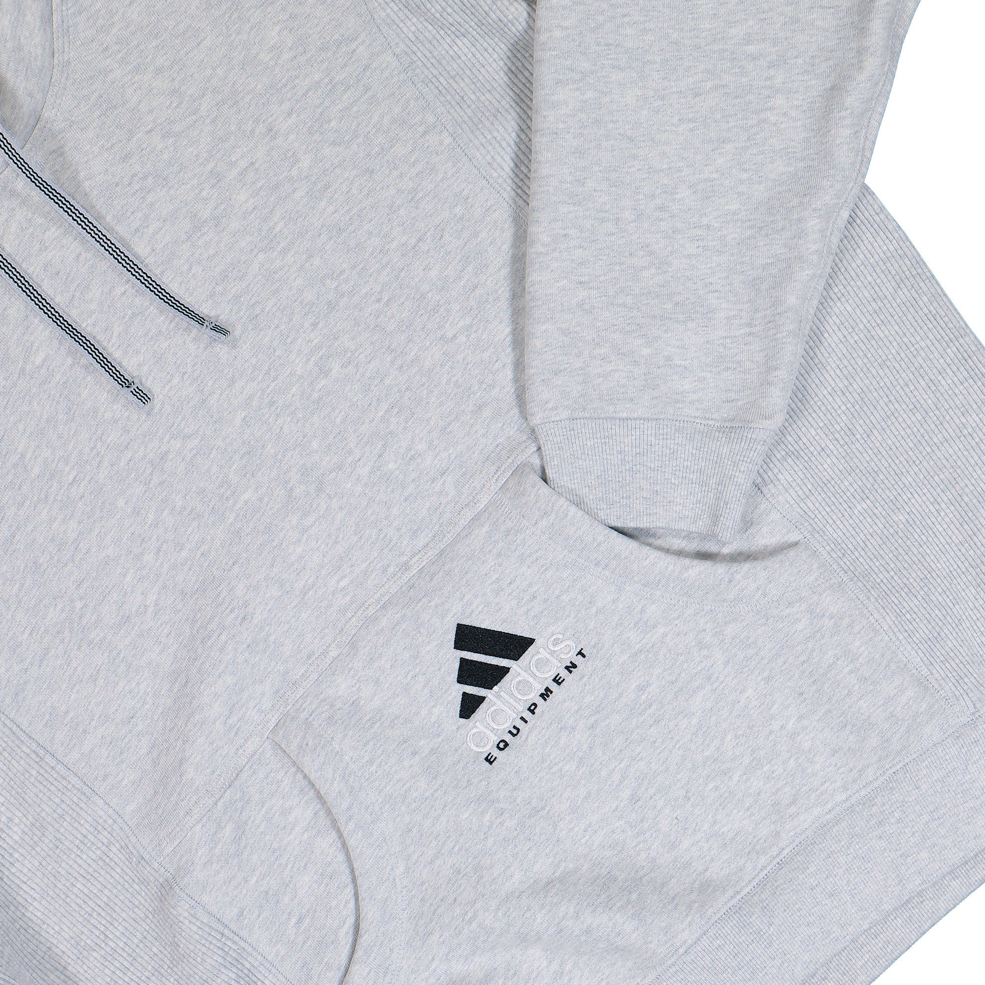 adidas Equipment Hoodie Light Grey Heather Hoodie KB9328 Detail View 1 | Overkill