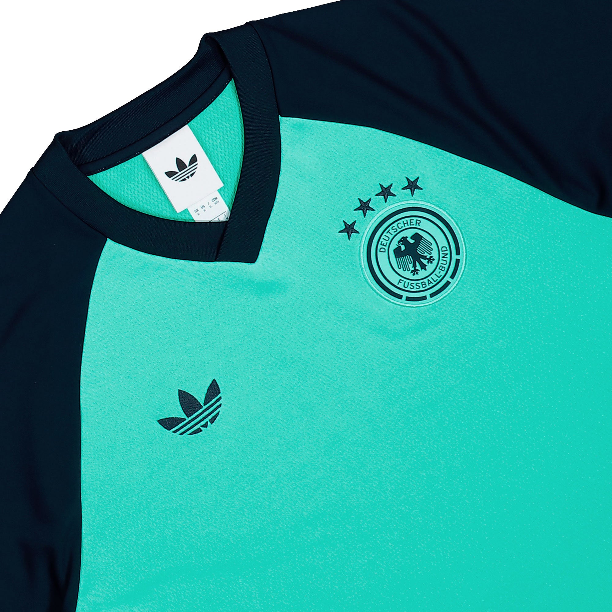 adidas DFB Germany Away Pre-Match Warm Top Flash Aqua Longsleeves KC2924 Detailfoto | Overkill