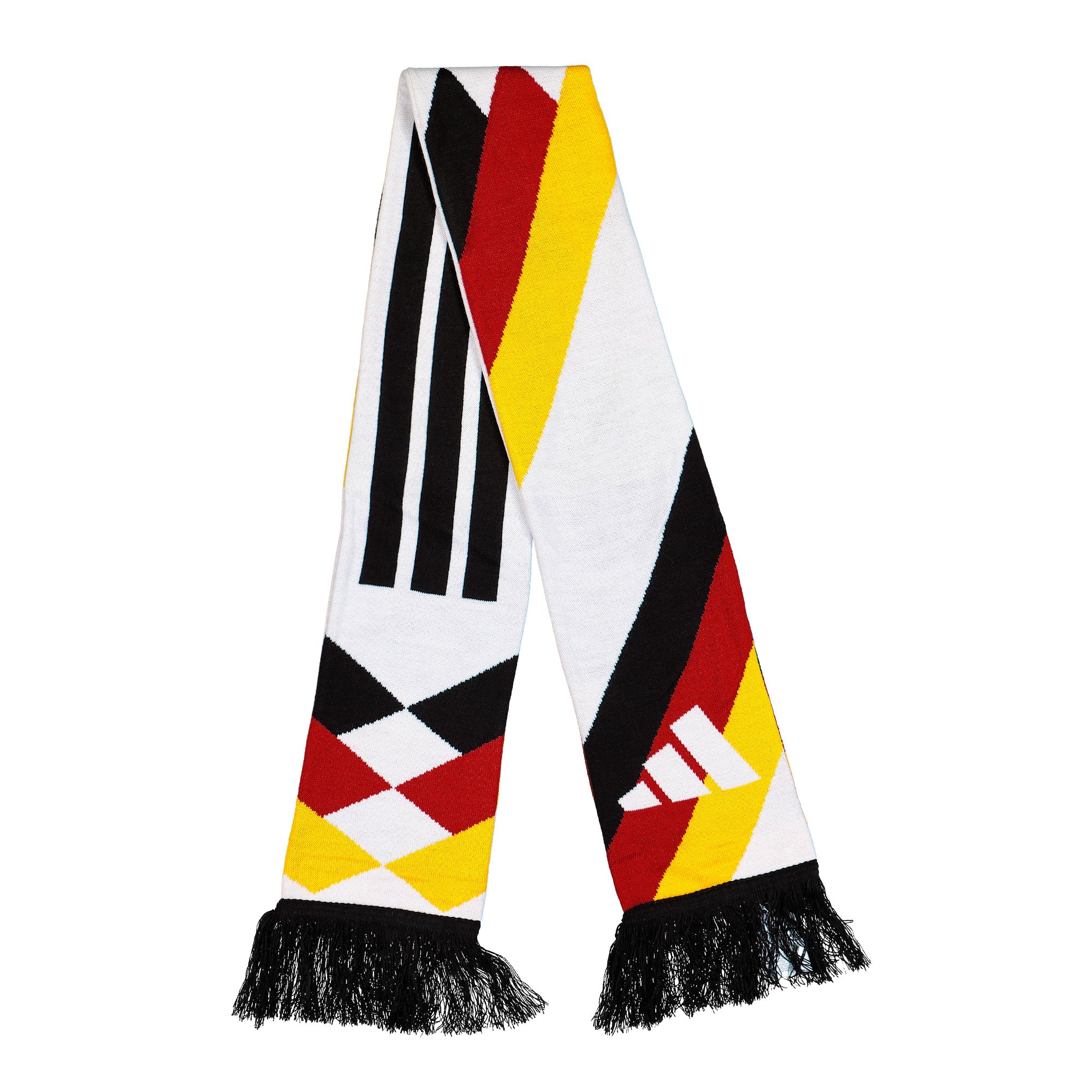 adidas DFB Germany Scarf White / Black / Team Power Red 2 / Collegiate Gold Scarf KC6688 Close-up | Overkill