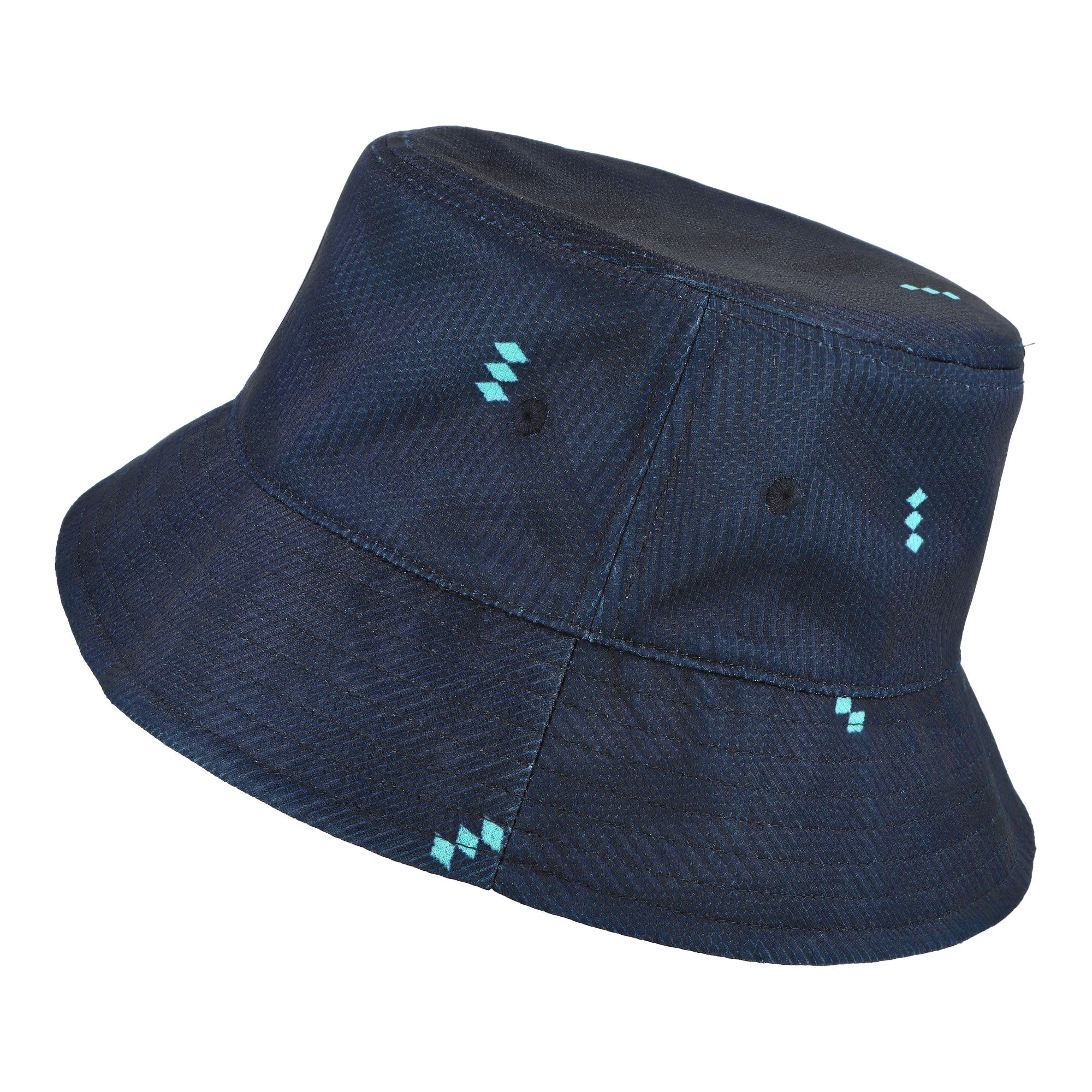 adidas DFB Germany Bucket Hat Youth Collegiate Navy / Flash Aqua / White Bucket Hat KC6723-OSFY Close-up | Overkill