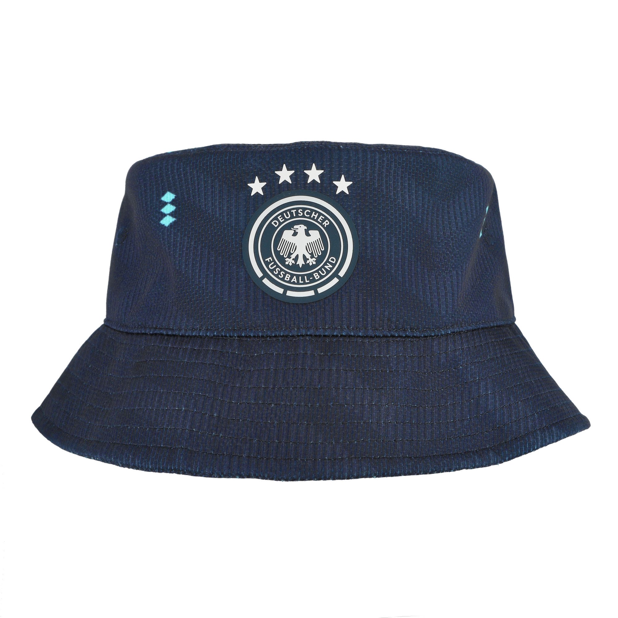 adidas DFB Germany Bucket Hat Kids Collegiate Navy / Flash Aqua / White Bucket Hat KC6723-OSFC Detail View 1 | Overkill