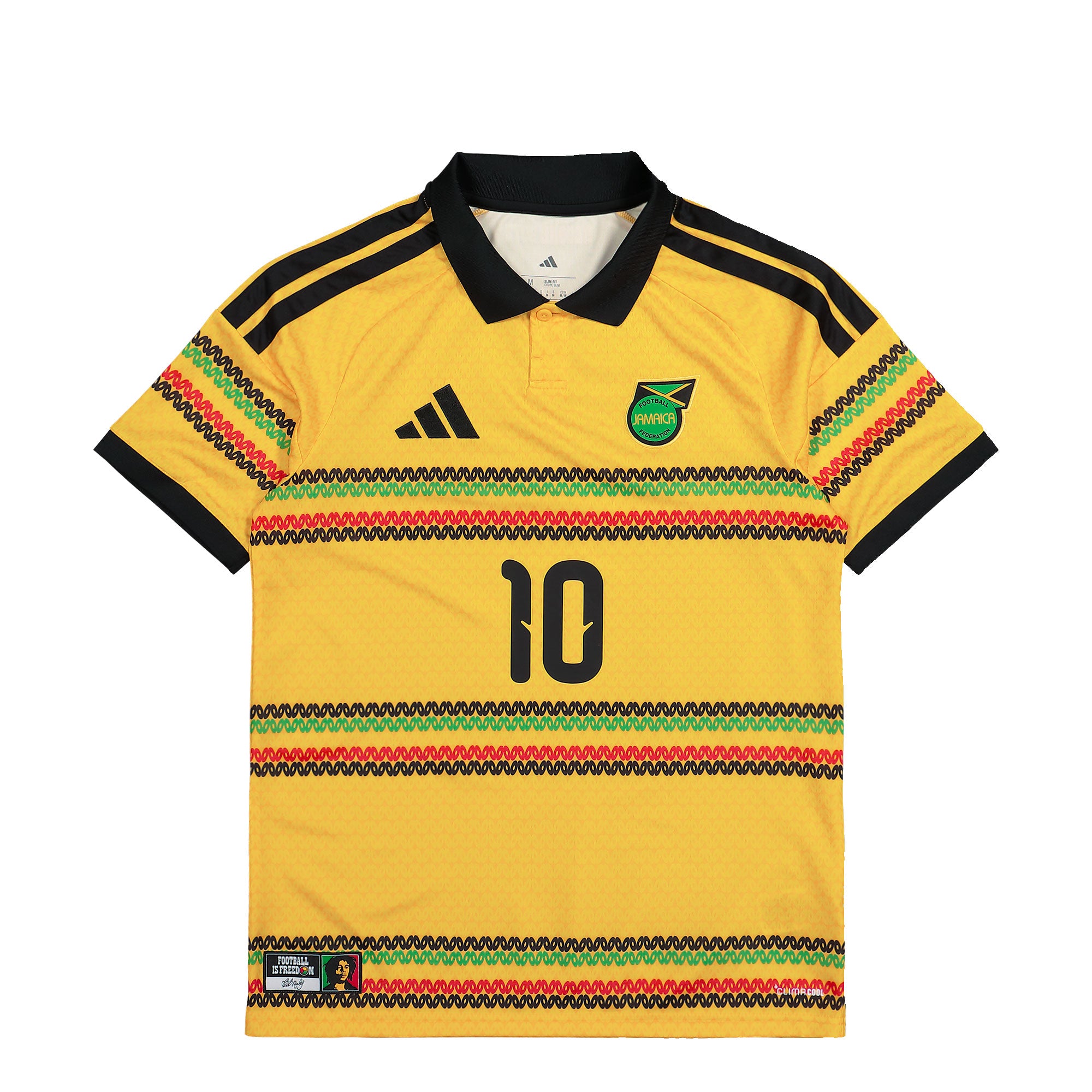 adidas JFF Jamaica Home Jersey M10 Bold Gold T-Shirts KC8785 | Overkill