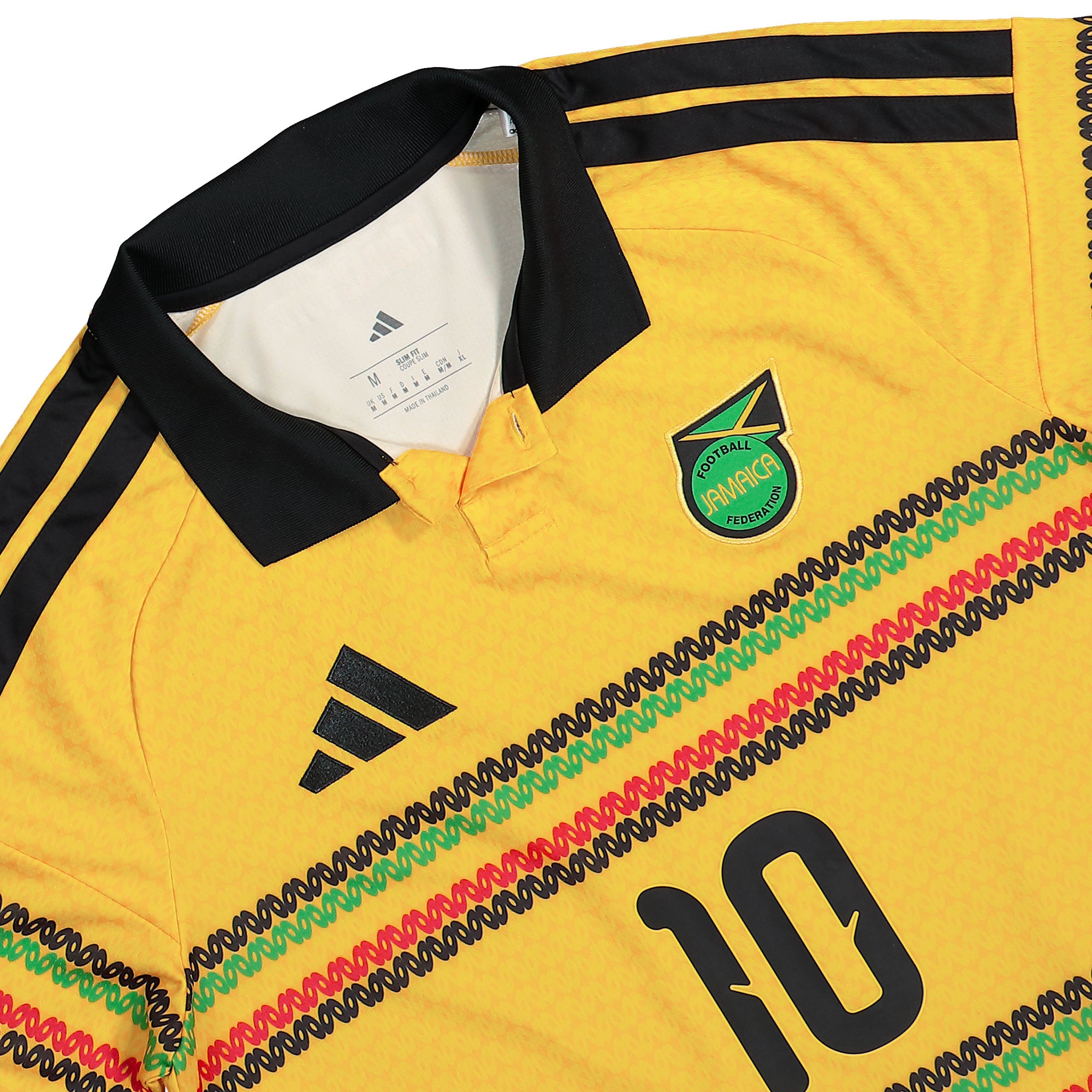 adidas JFF Jamaica Home Jersey M10 Bold Gold T-Shirts KC8785 Detailfoto | Overkill