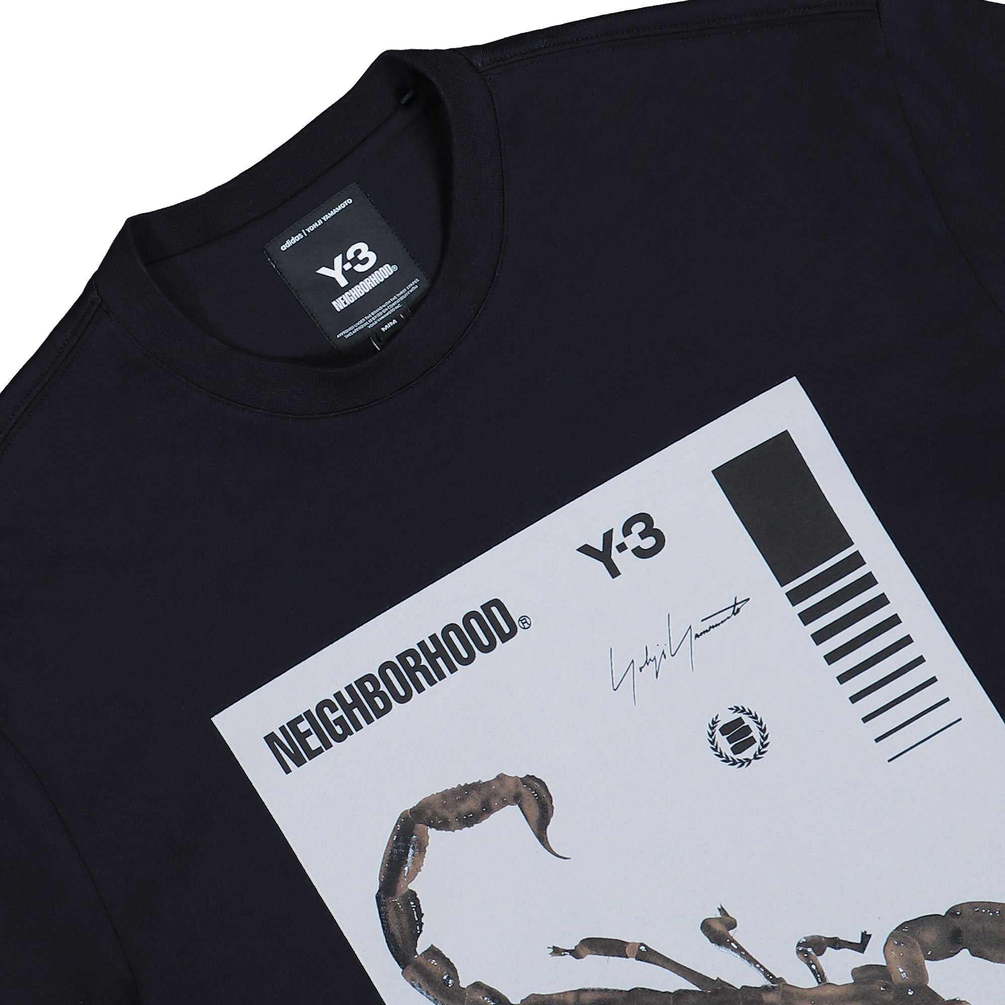 Neighborhood x Y-3 GFX Tee Black T-Shirts KC8823 Detailfoto | Overkill