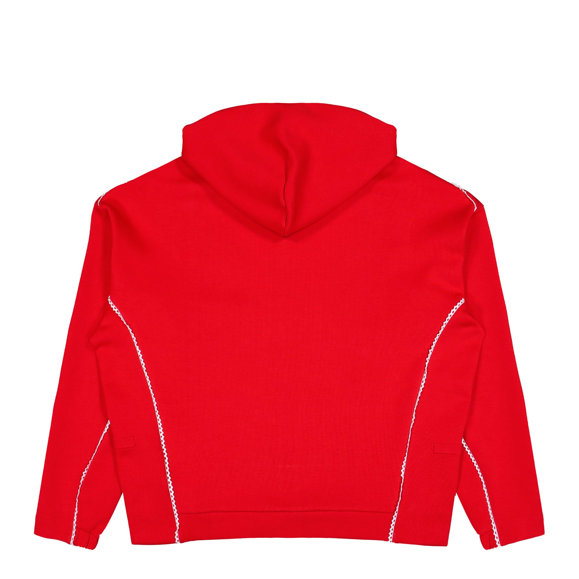 Arte Antwerp x adidas Z.N.E. FZ-Hoodie Better Scarlet / White Hoodie KC9592 Close-up | Overkill