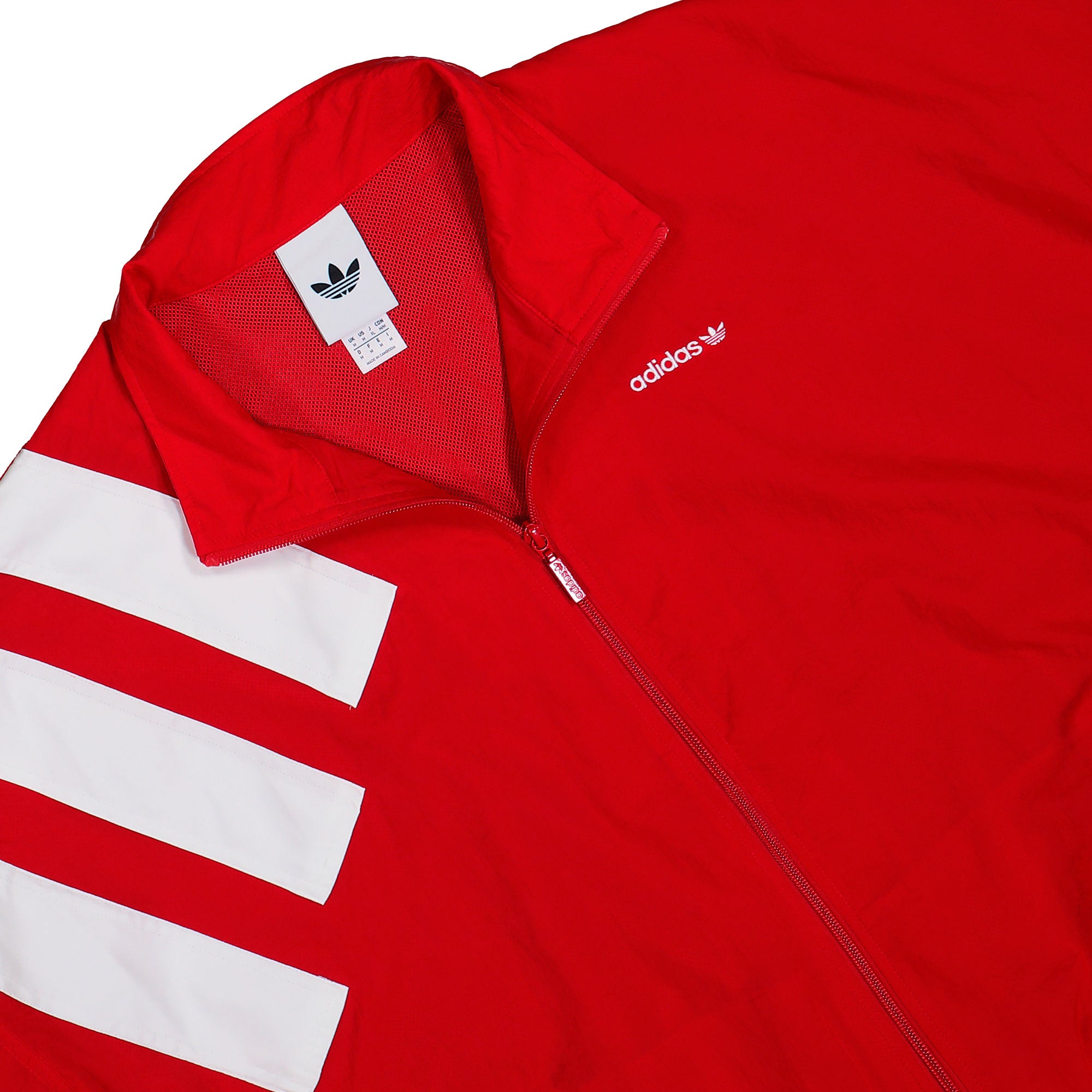 adidas Arch Track Top Better Scarlet / White Track Jackets KD4063 Detailfoto | Overkill