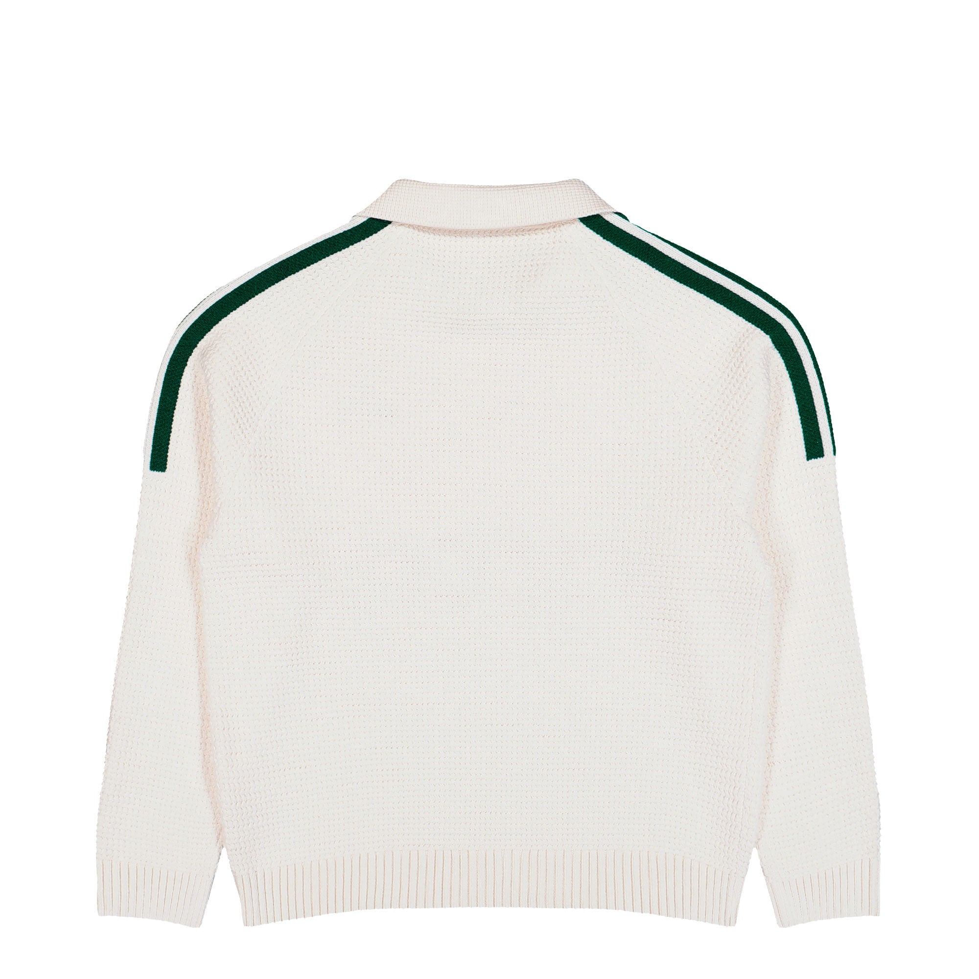 Arte Antwerp x adidas Knitted LS Jersey White / Collegiate Green Sweatshirt KD9334 Close-up | Overkill