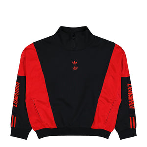 Willy Chavarria x adidas Watsonville Black / Red Sweatshirts KD9347 | Overkill