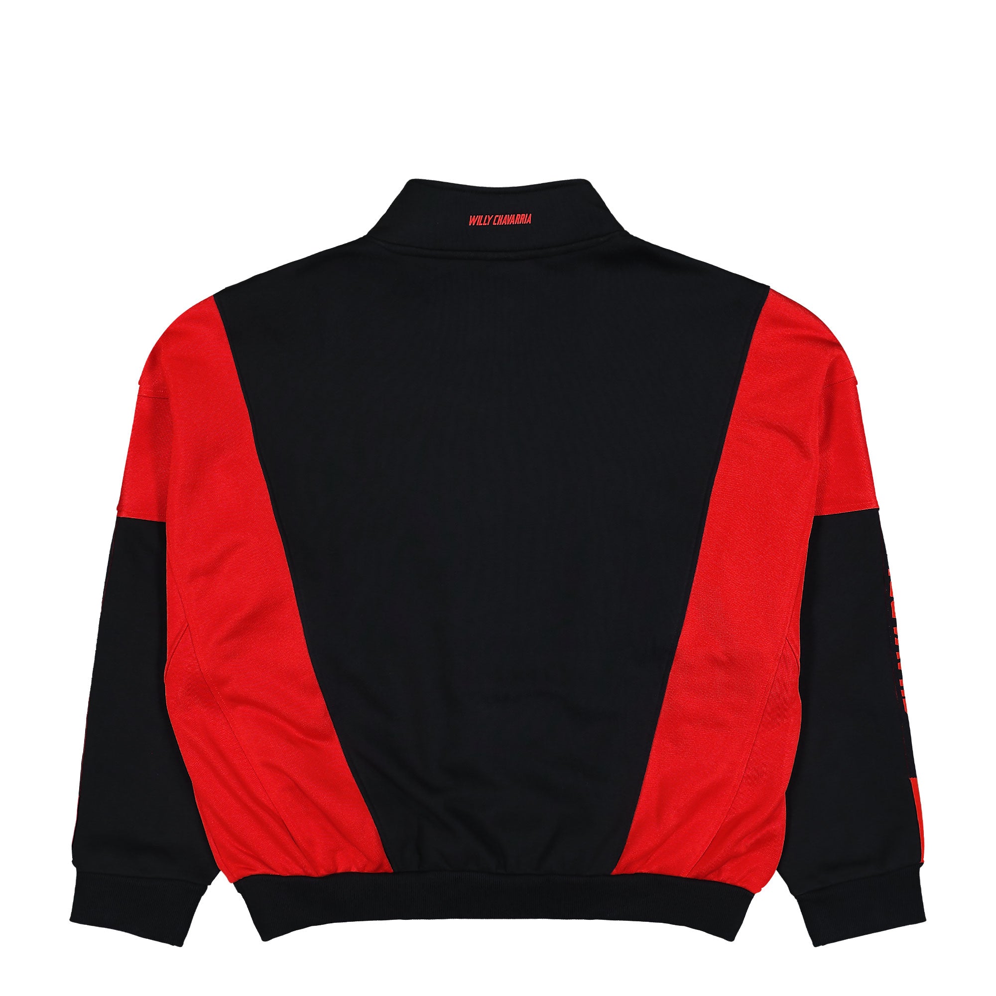 Willy Chavarria x adidas Watsonville Black / Red Sweatshirts KD9347 Close-up | Overkill