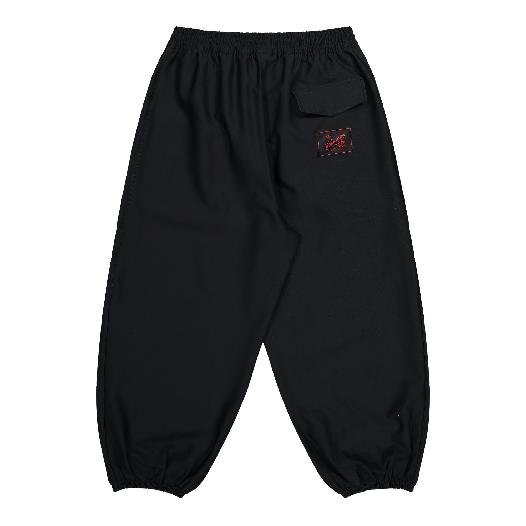 Willy Chavarria x adidas Twill Track Pant Black Sweat & Track Pants KD9349 Close-up | Overkill