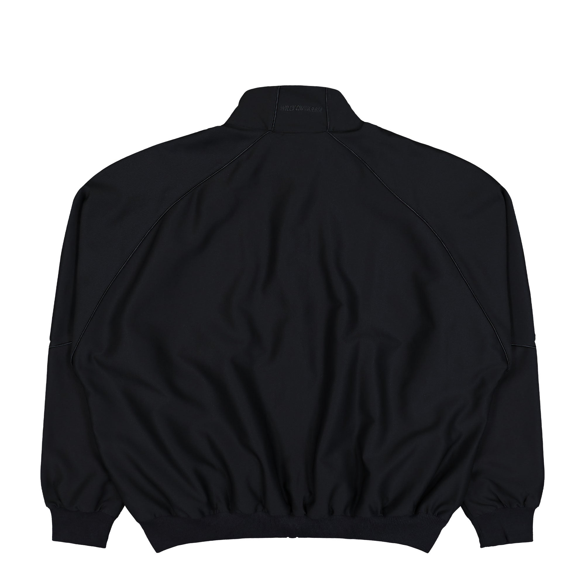 Willy Chavarria x adidas Twill Track Jacket Black Track Jackets KD9350 Close-up | Overkill