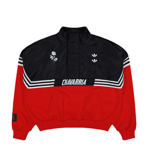 Willy Chavarria x adidas Gomez Sweater Black / Red Sweatshirts KD9360 | Overkill