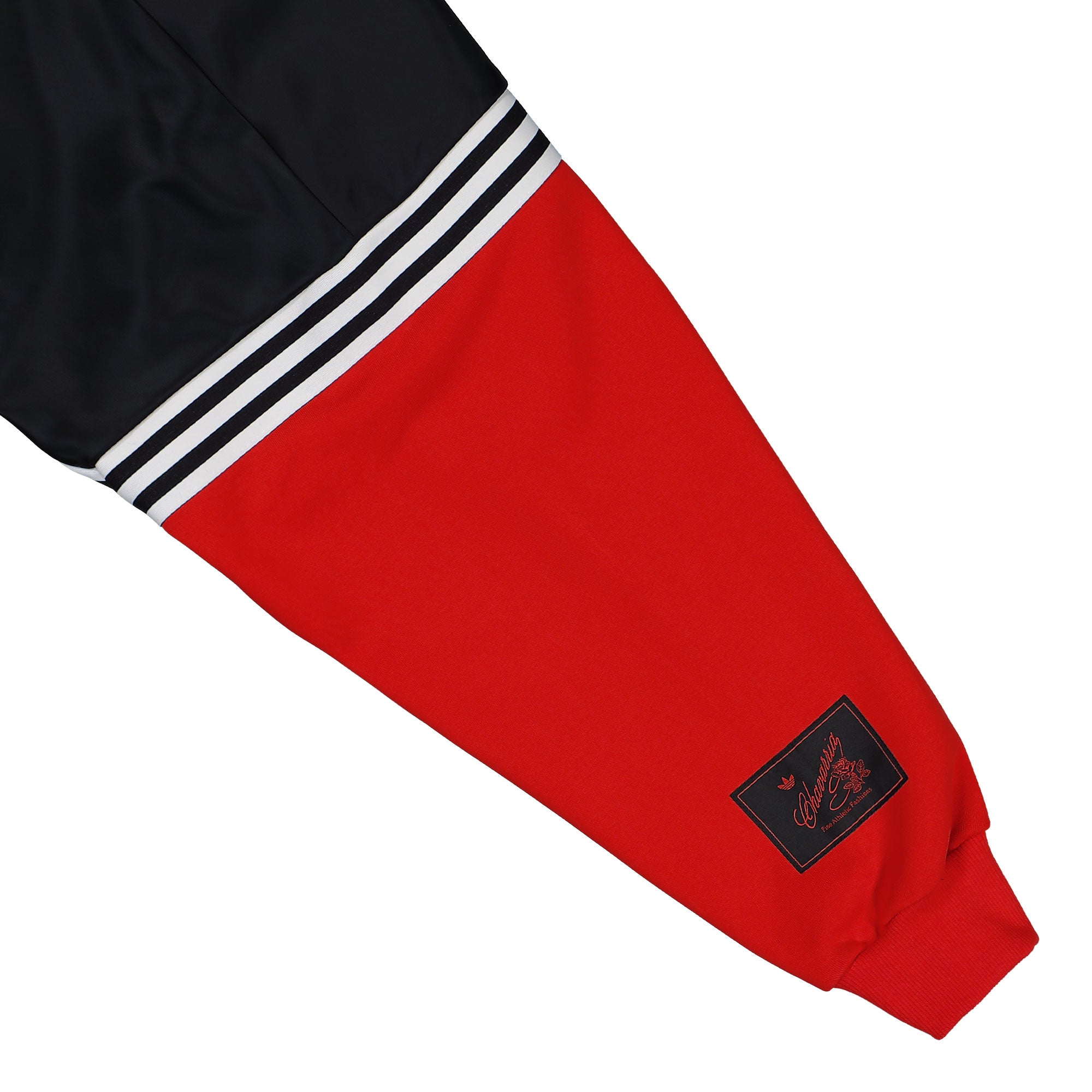 Willy Chavarria x adidas Gomez Sweater Black / Red Sweatshirts KD9360 Detail View 2 | Overkill