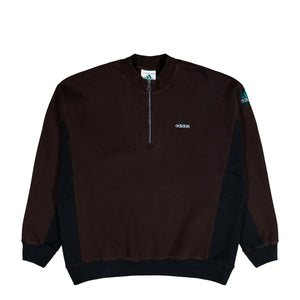 adidas Equipment Half-Zip Sweater Aurora Coffee Sweatshirt KE1352 | Overkill