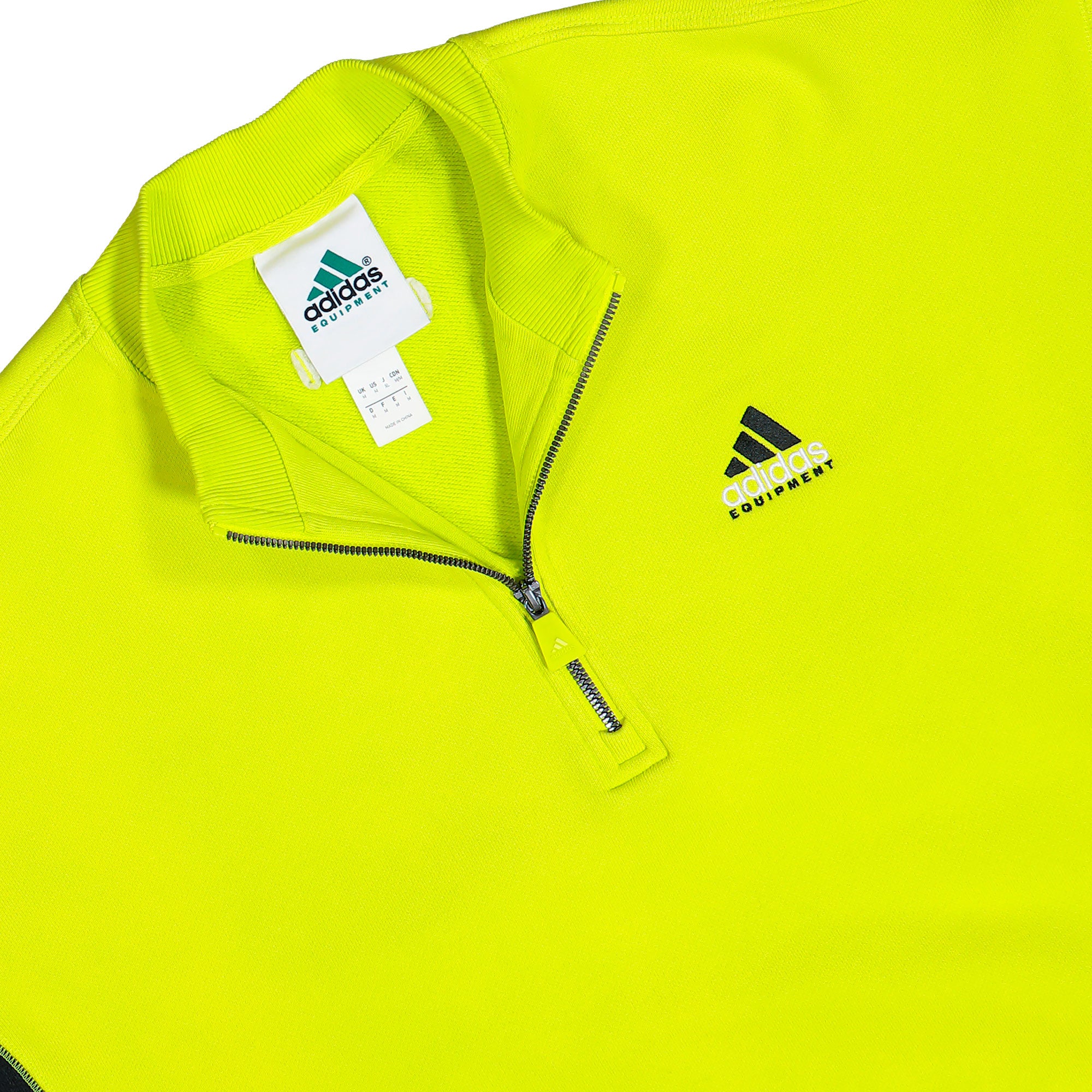adidas Equipment Half-Zip Sweater Acid Yellow Sweatshirt KE1353 Detailfoto | Overkill