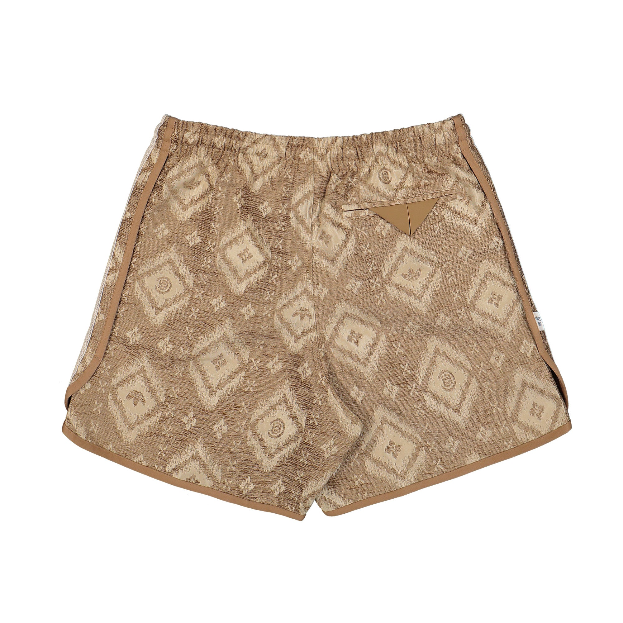 Clot by Edison Chen x adidas Ikat Shorts Warm Sandstone Shorts KE7068 Close-up | Overkill