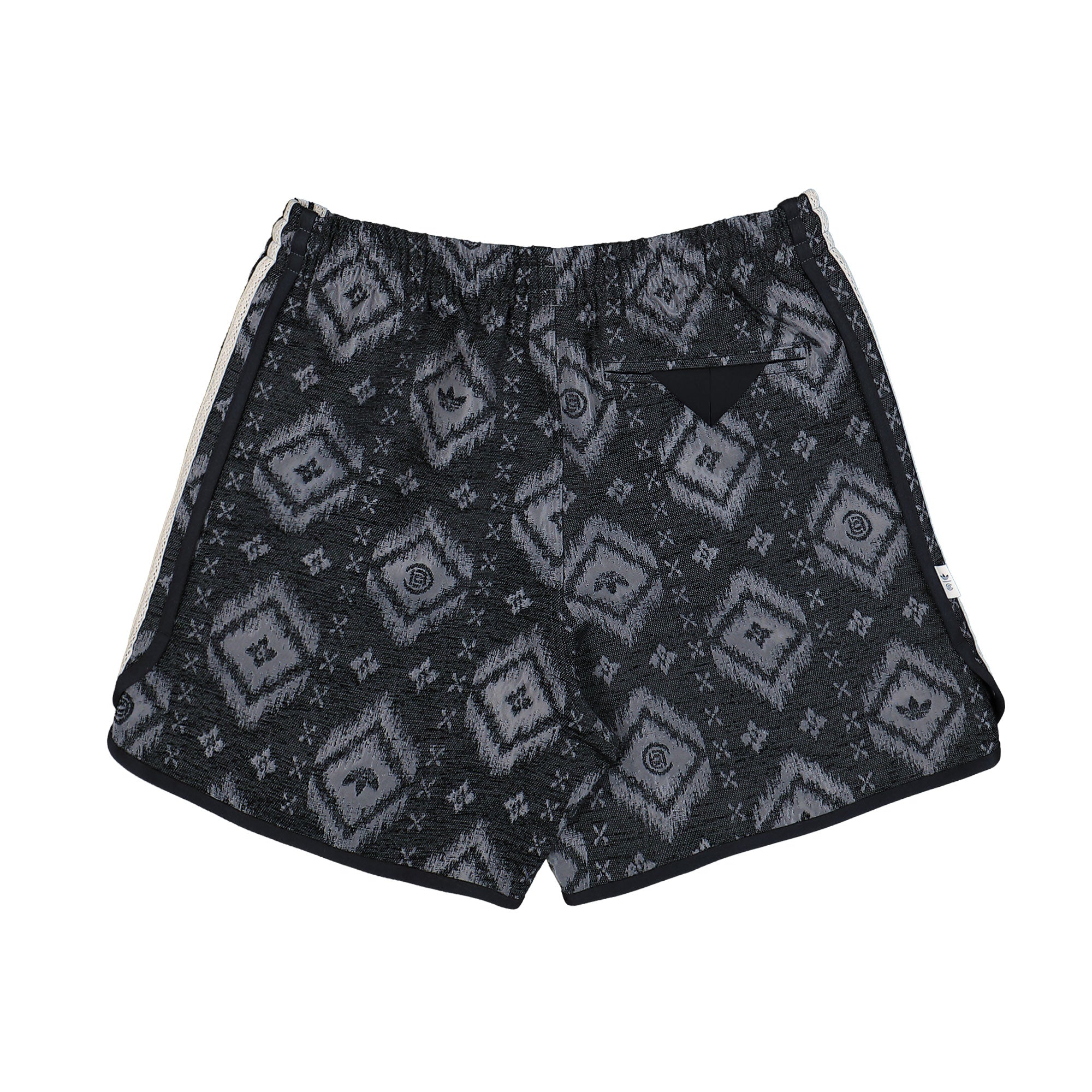 Clot by Edison Chen x adidas Ikat Shorts Carbon Shorts KE7073 Close-up | Overkill