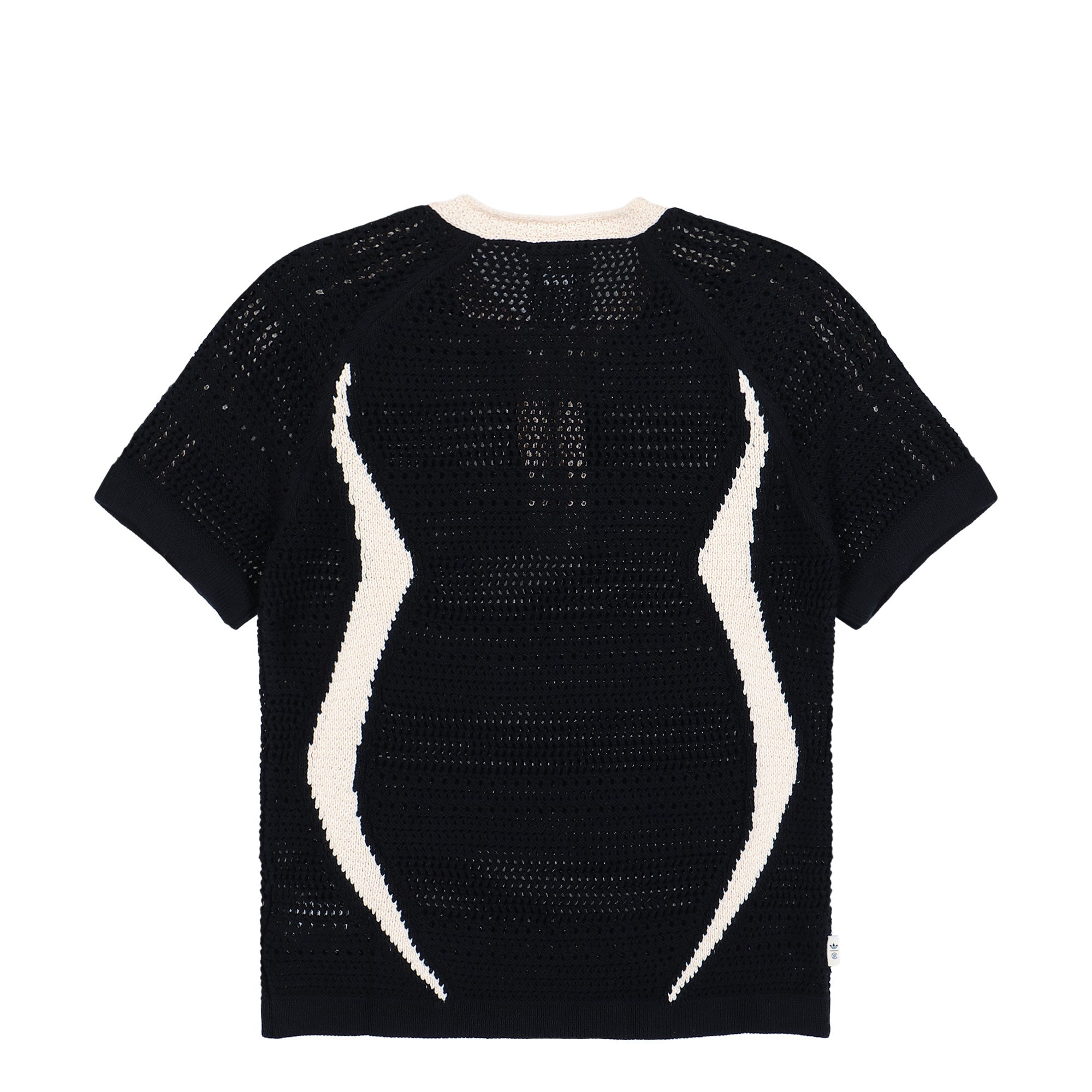 Clot by Edison Chen x adidas Knit Jersey Black / Wonder White T-Shirts KE7074 Close-up | Overkill