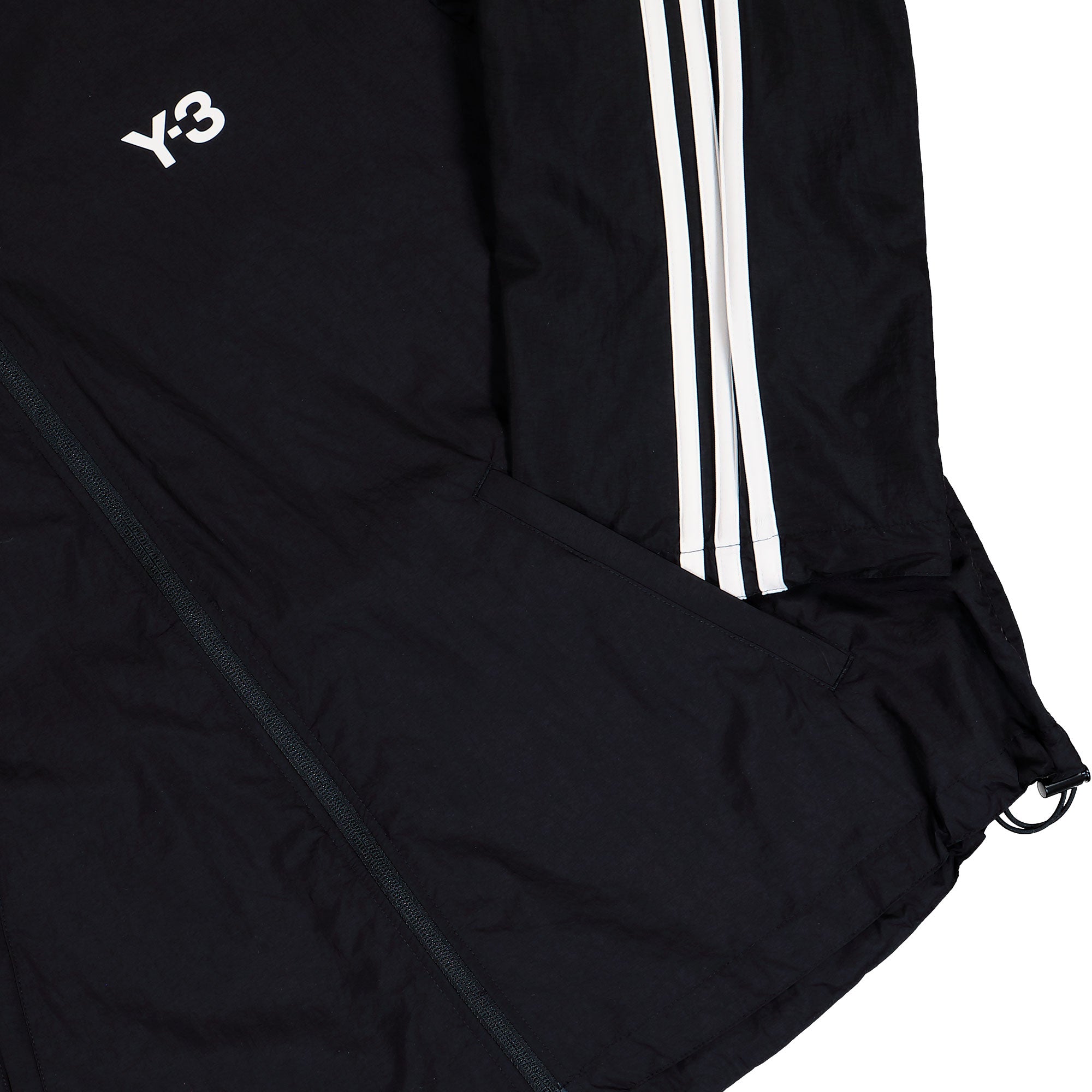 Y-3 Nylon Wired 3 Stripes Track Top Black Track Jackets KF1085 Detail View 1 | Overkill