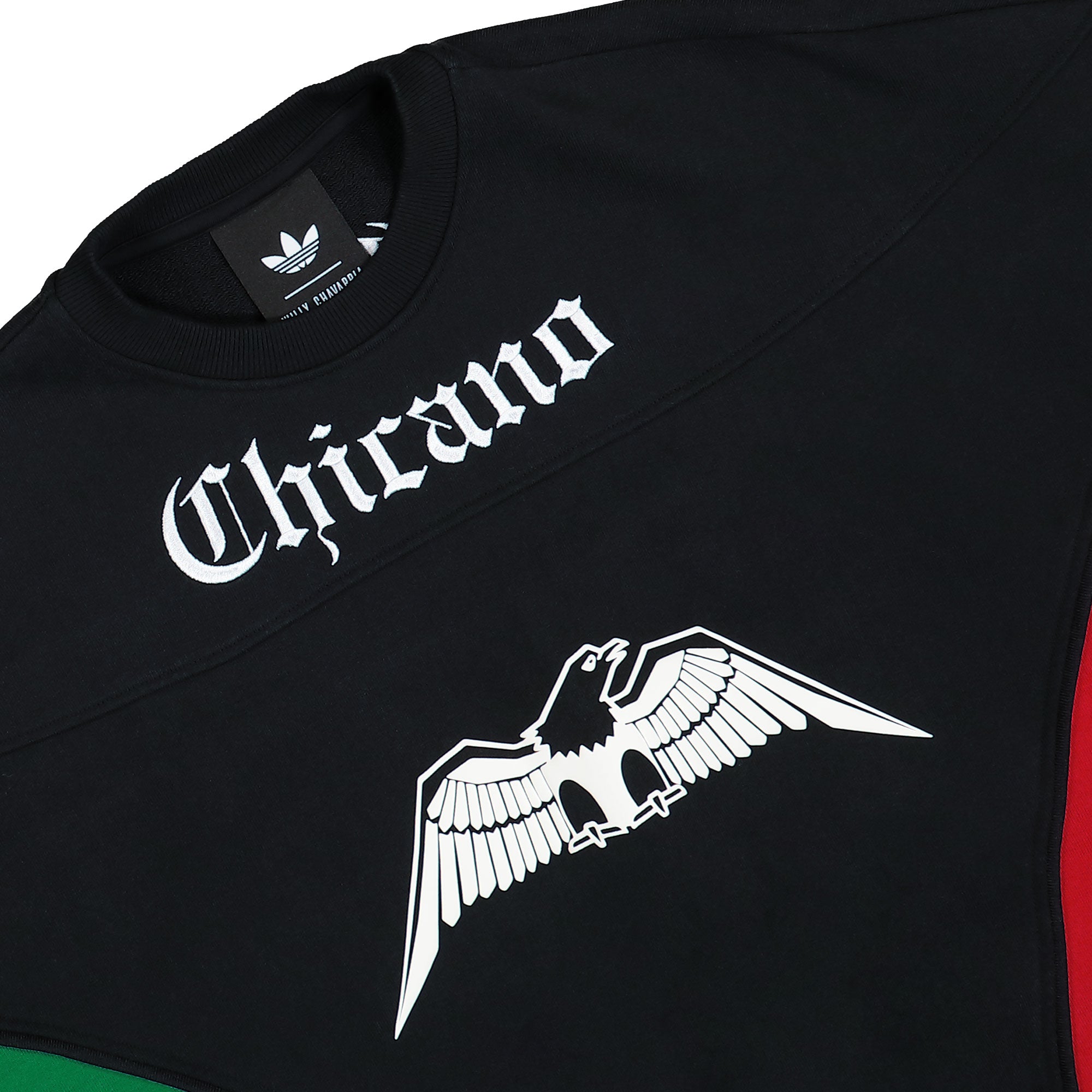 Willy Chavarria x adidas Fleece Crewneck Black Sweatshirts KF3196 Detailfoto | Overkill