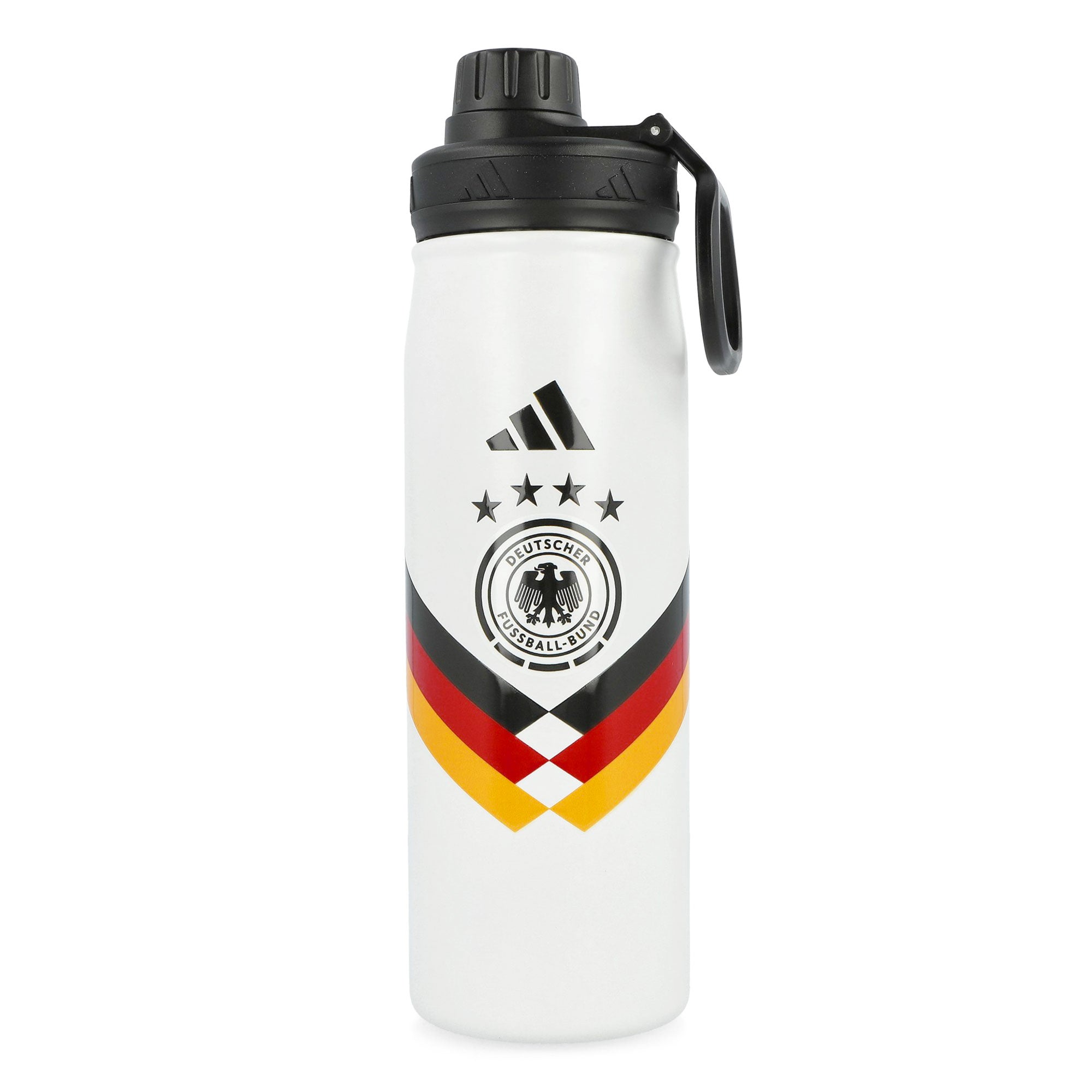 adidas DFB Germany Met Bottle White / Black Drinking Bottle KF4127 Close-up | Overkill