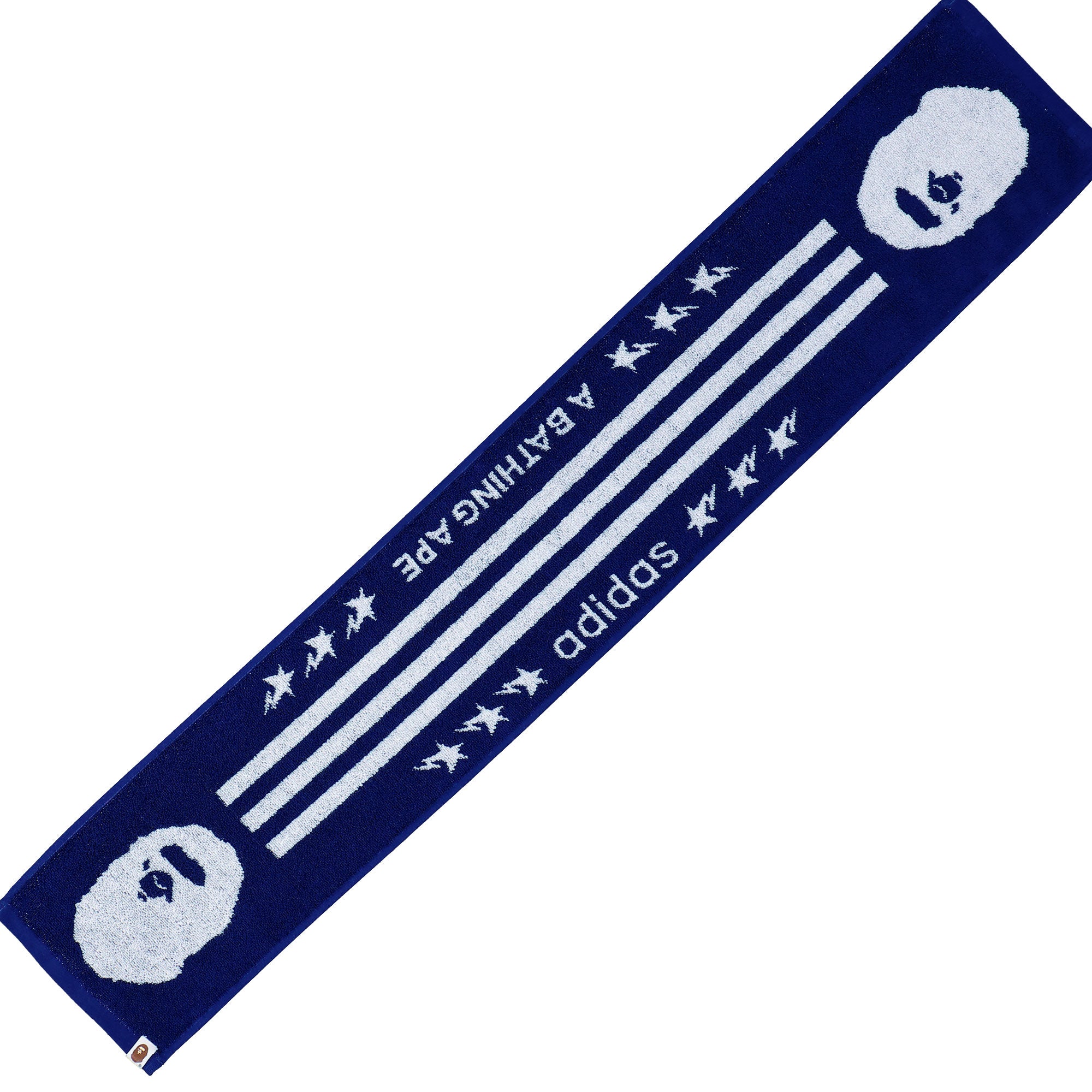 BAPE x adidas FB Towel Japan Blue Towels KF4920 Close-up | Overkill