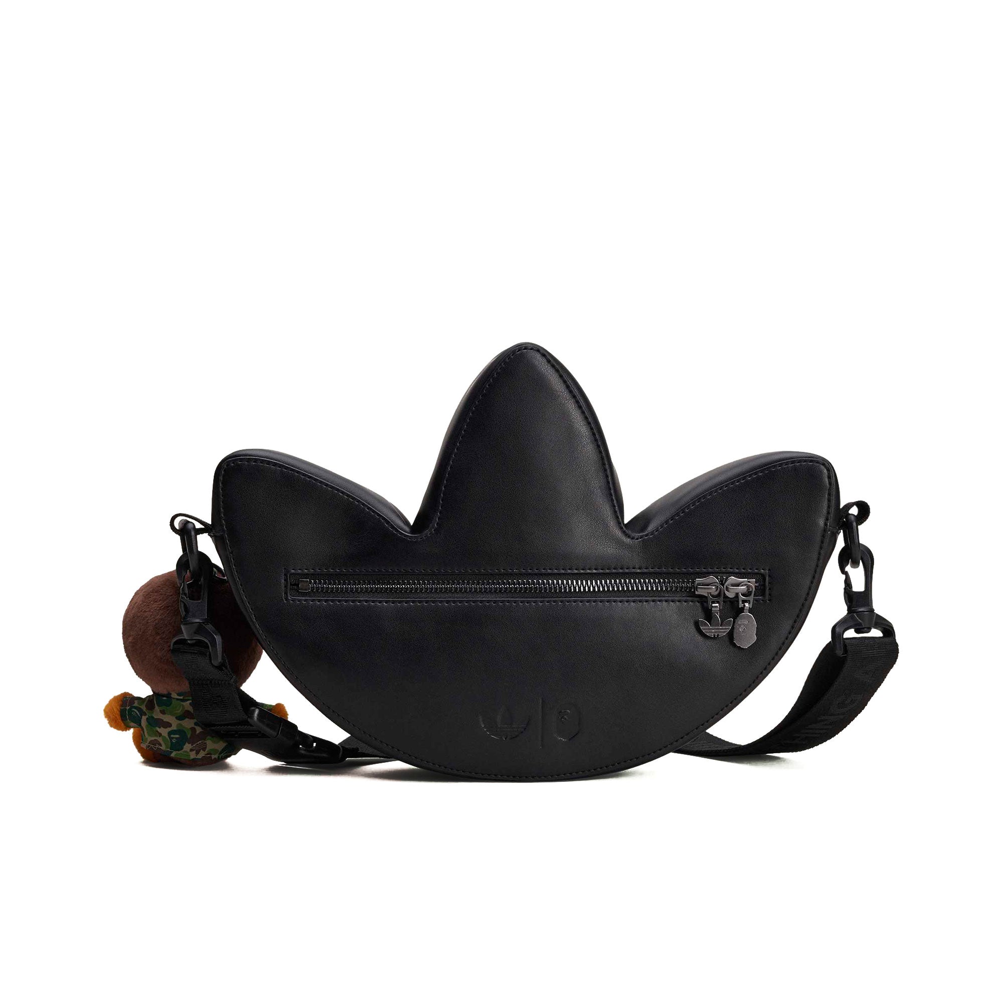 BAPE x adidas Trefoil Shoulder Bag Black Shoulder & Cross Body Bags KF4921 Close-up | Overkill