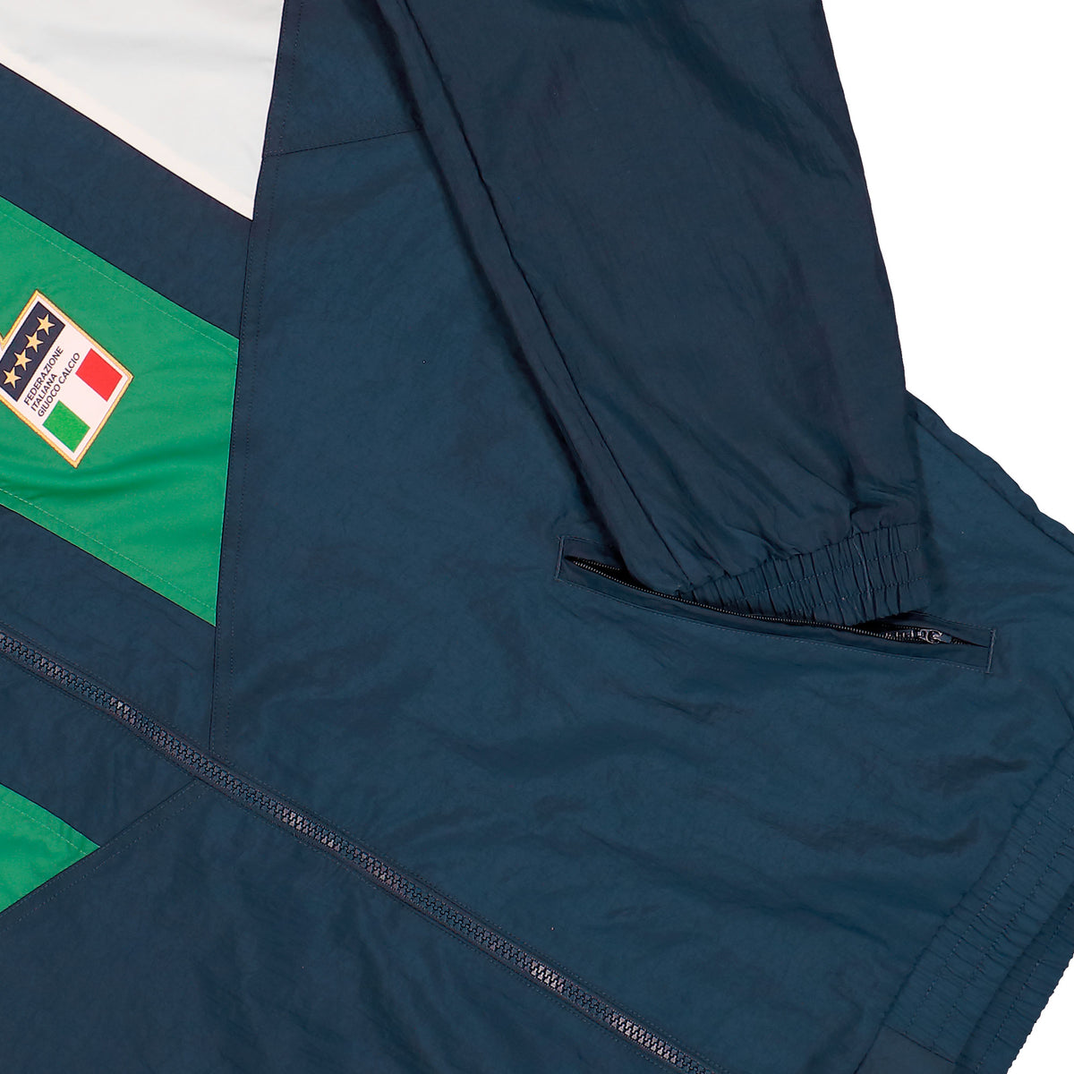 adidas FIGC Italy Equipment Track Top Crew Navy Track Jackets KG2595 Detail View 1 | Overkill