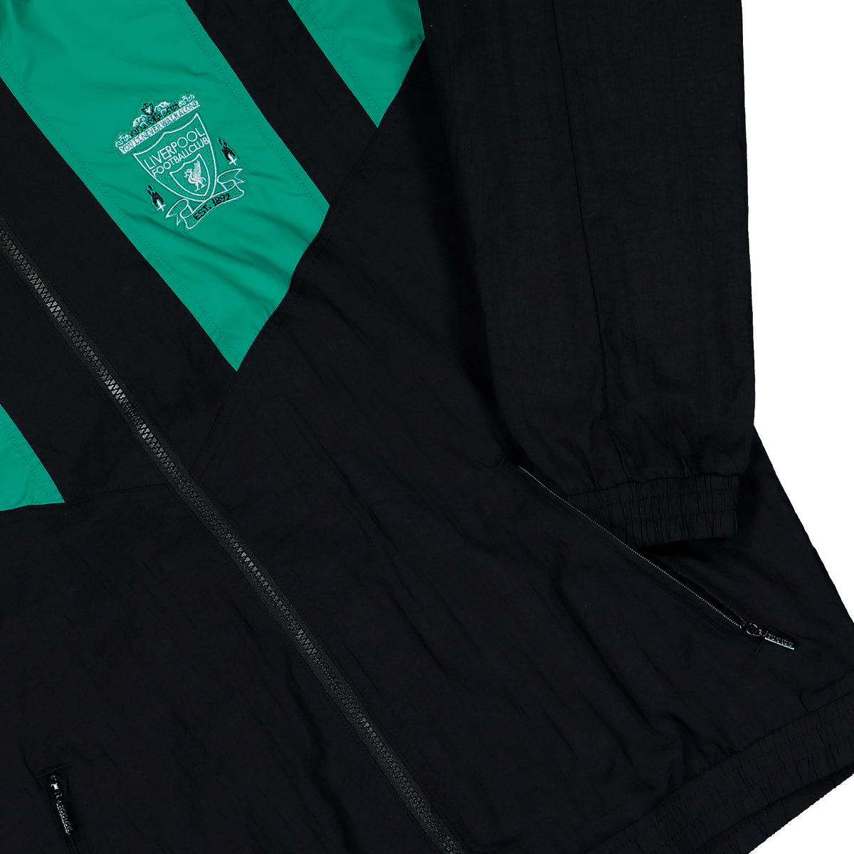 adidas Liverpool FC Equipment Track Top Black / Equipment Green Track Jackets KG2910 Detail View 1 | Overkill