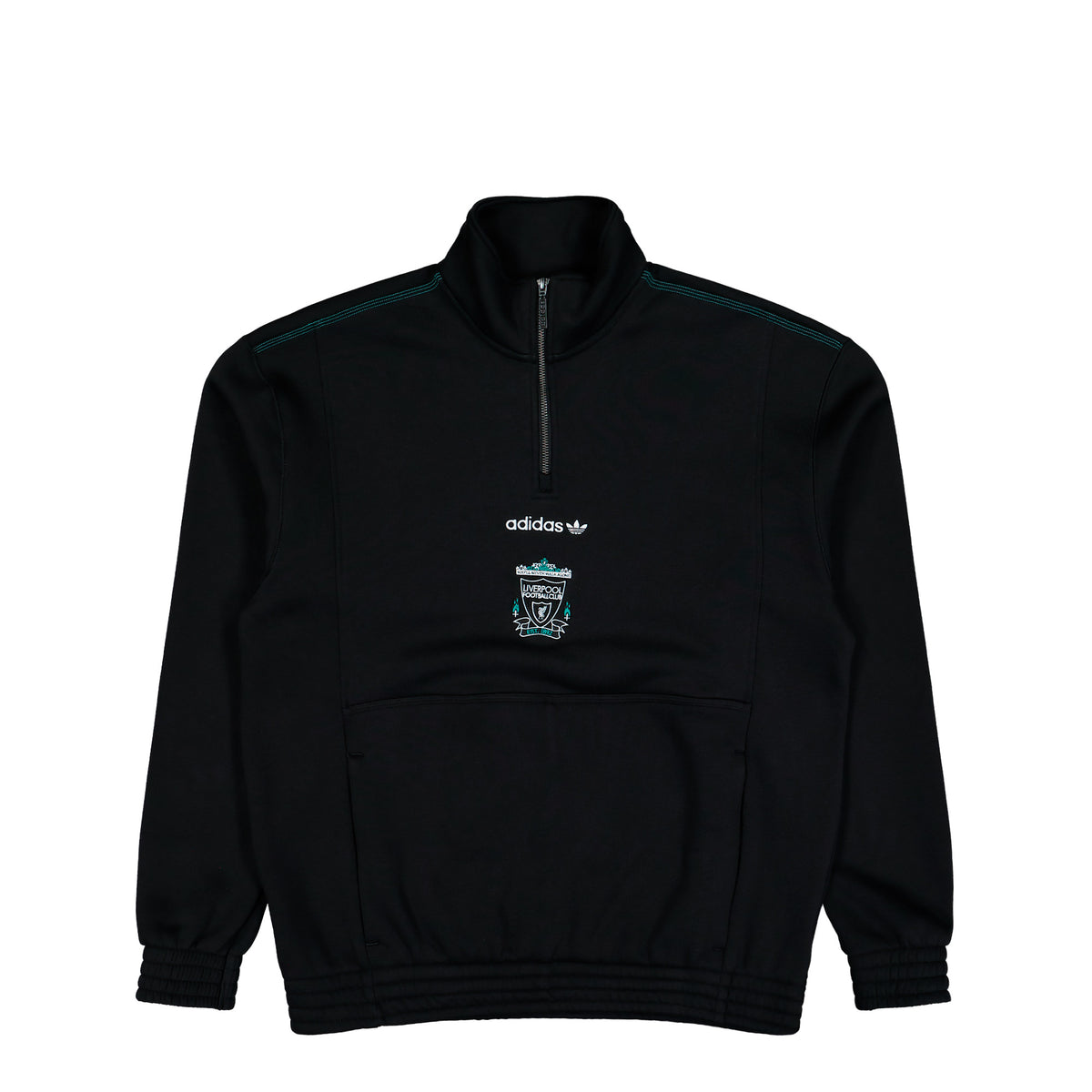 adidas Liverpool FC Equipment Half-Zip Top Black Sweatshirts KG2920 | Overkill