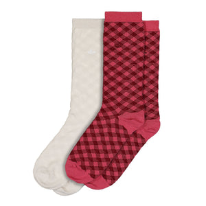Wales Bonner x adidas Check 2 Pack Socks Craft Pink / Clear Brown Socks KG4888 | Overkill