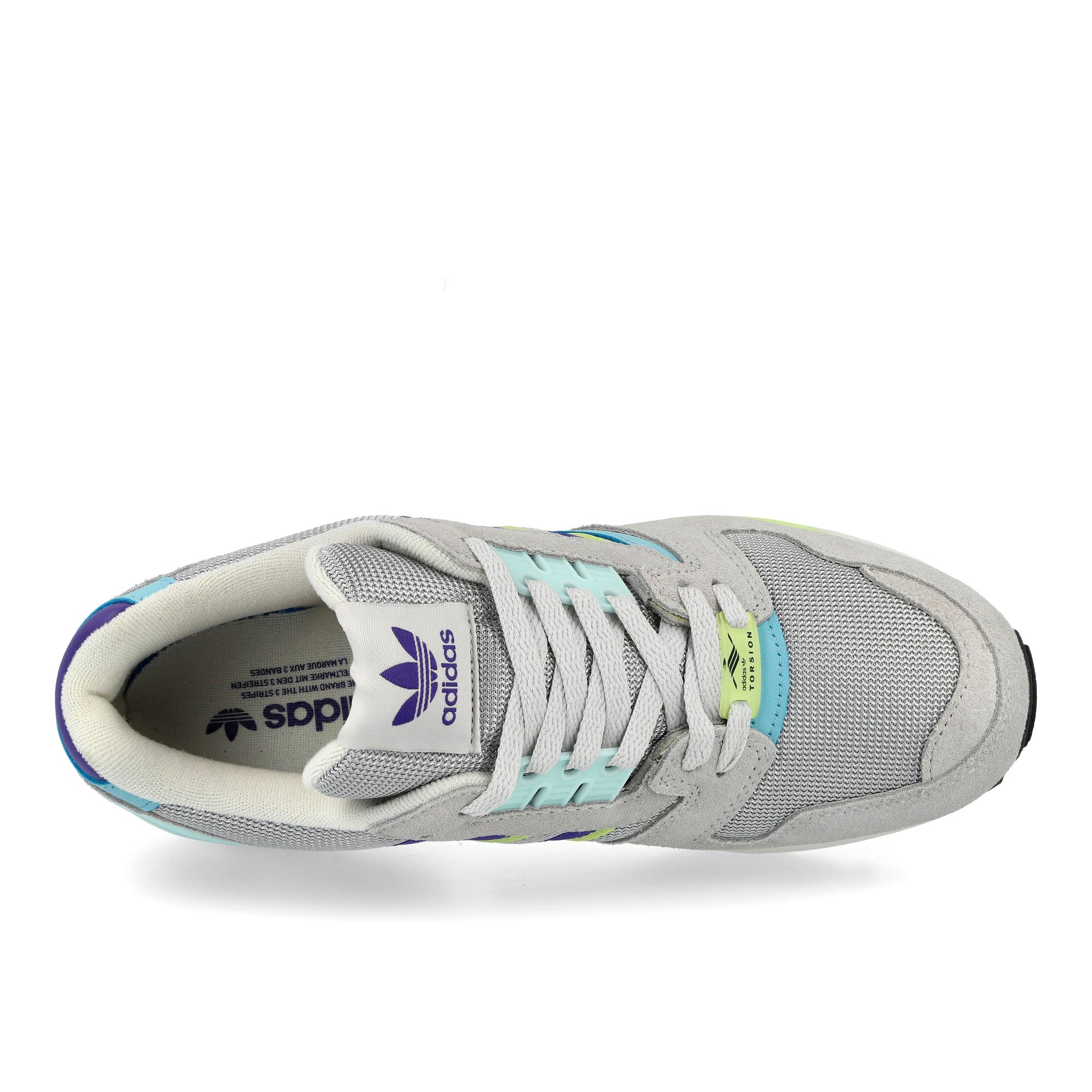 adidas ZX 8000 Grey Two / Purple / Semi Frozen Lemon Low Top Sneakers KH6245 Detailfoto | Overkill