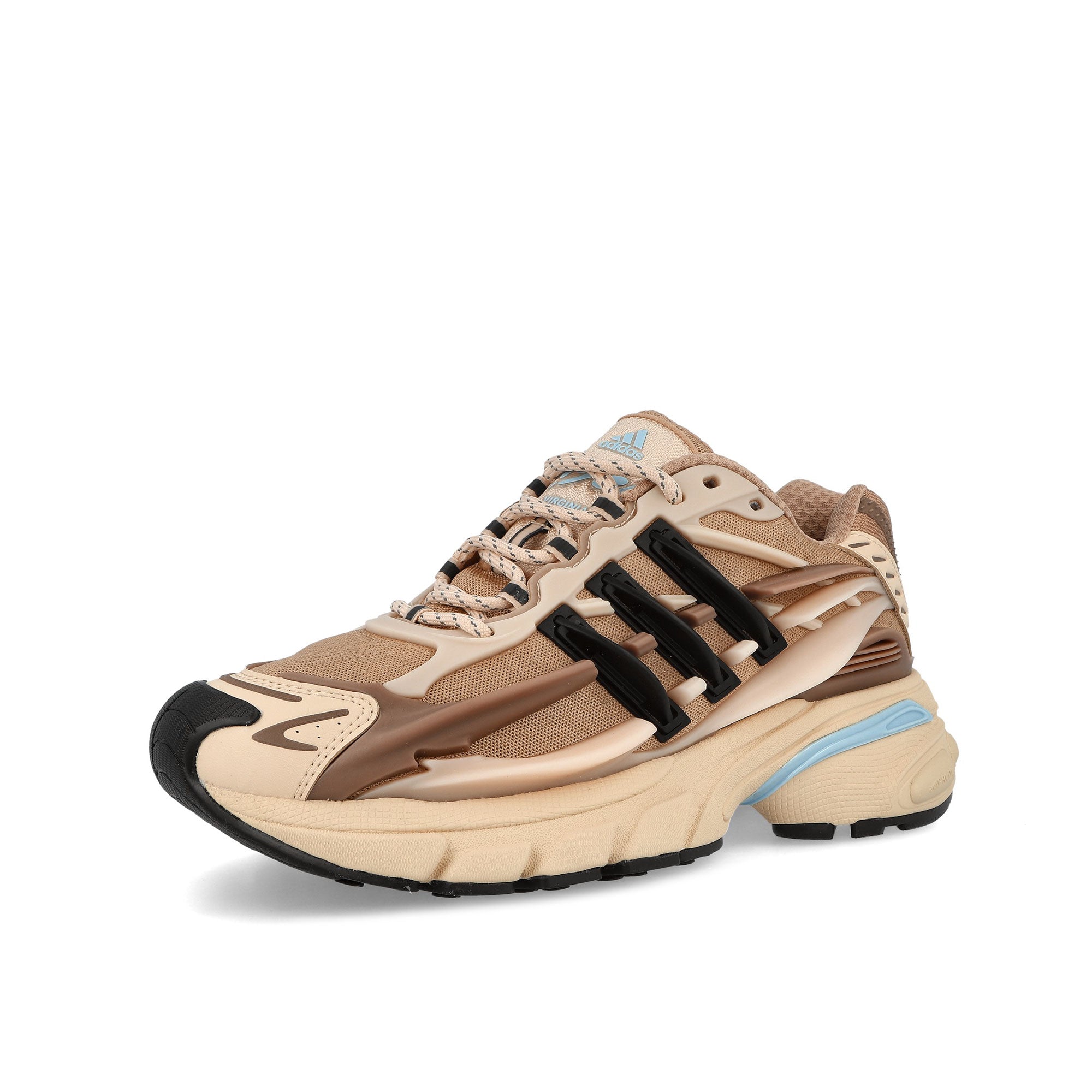 adidas PW Adistar Jellyfish Crystal Sand / Trace Brown / Core Black Low Top Sneakers KH6729 Close-up | Overkill