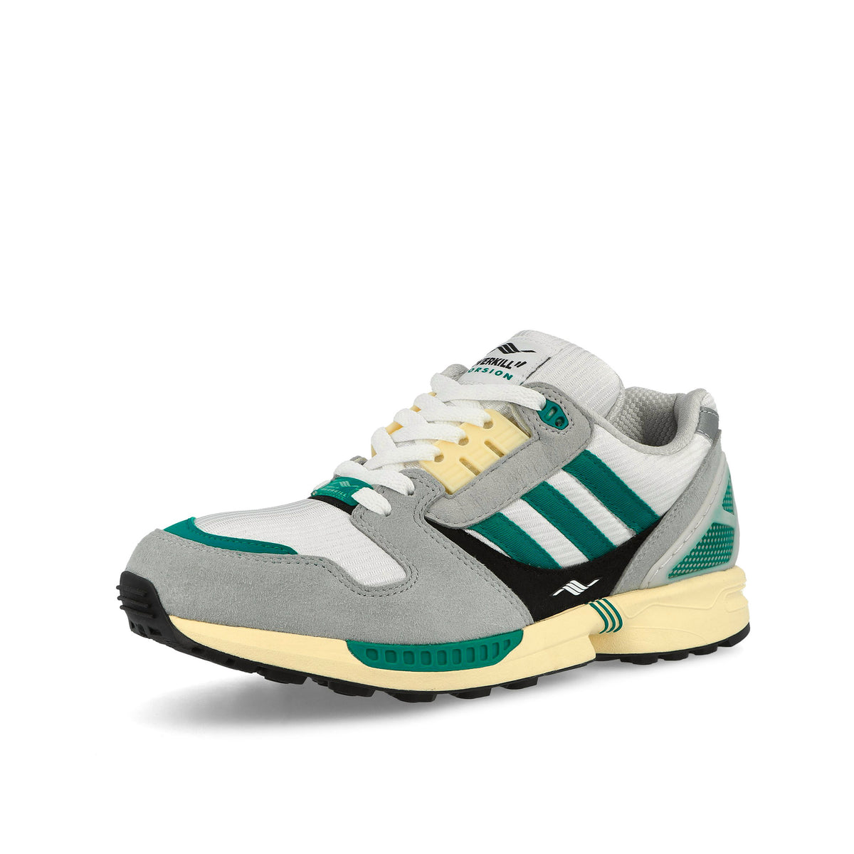Overkill x adidas ZX 8000 "The Missing Link" Footwear White / Onix / Equipment Green Low Top Sneakers KH7166 Detail View 1 | Overkill