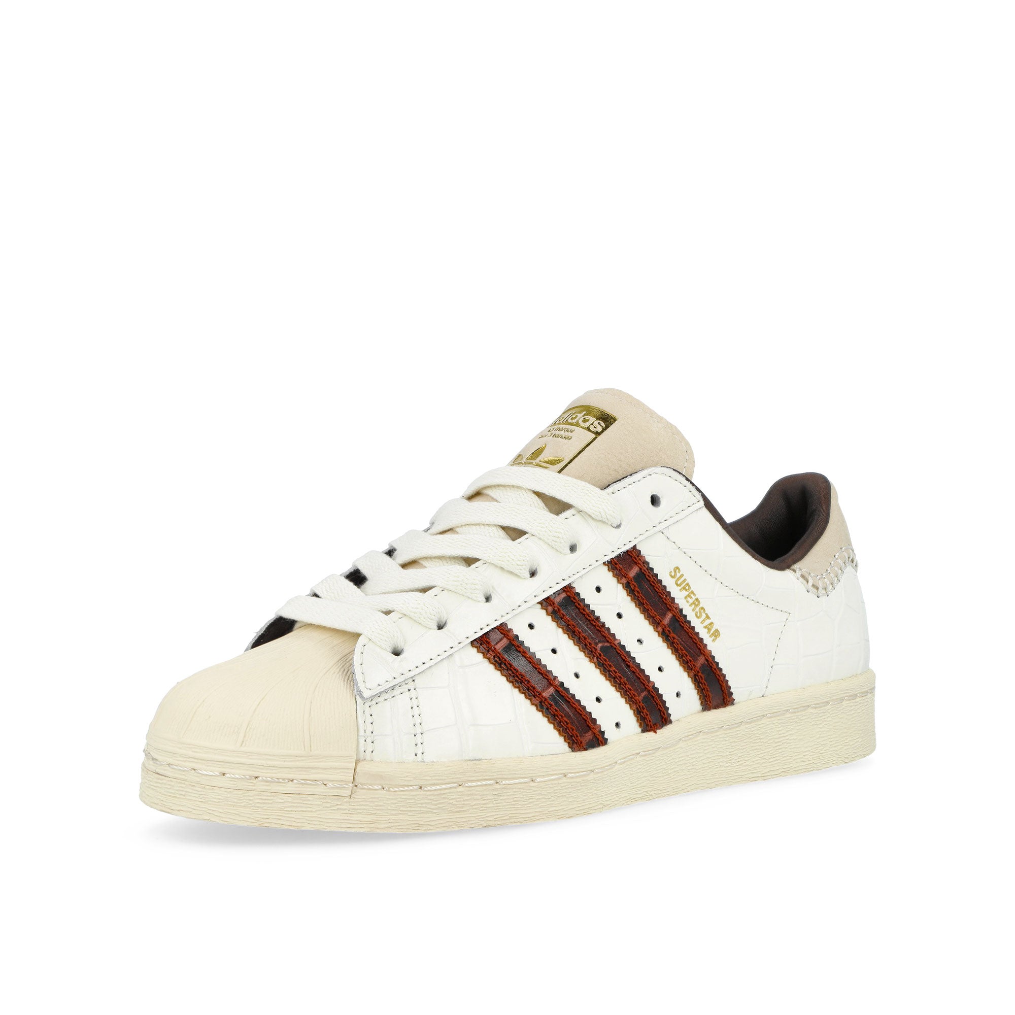 Wales Bonner x adidas Superstar Wonder White / Fox Brown / Wonder White Sneaker KH8797 Close-up | Overkill