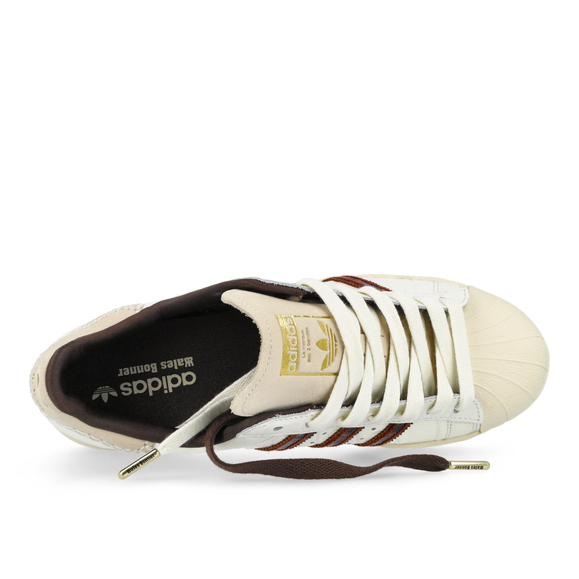 Wales Bonner x adidas Superstar Wonder White / Fox Brown / Wonder White Sneaker KH8797 Detailfoto | Overkill