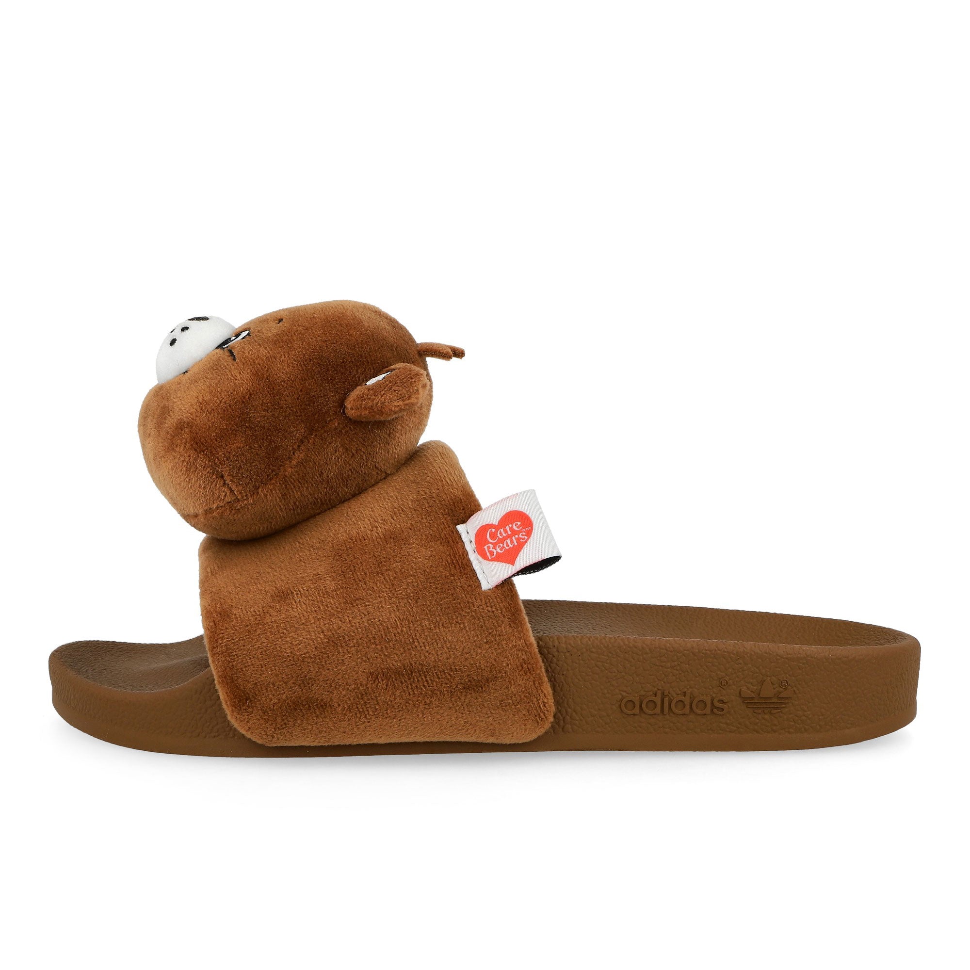 Care Bears x adidas Adilette W Dusky Brown / Footwear White / Preloved Brown Slides KH9953 | Overkill