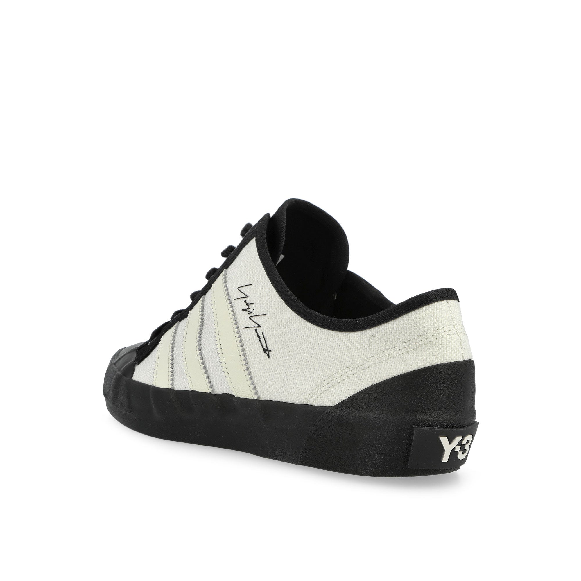 Y-3 Nisi Lo Off White / Off White / Black Low Top Sneakers IU1869 101 Material | Overkill