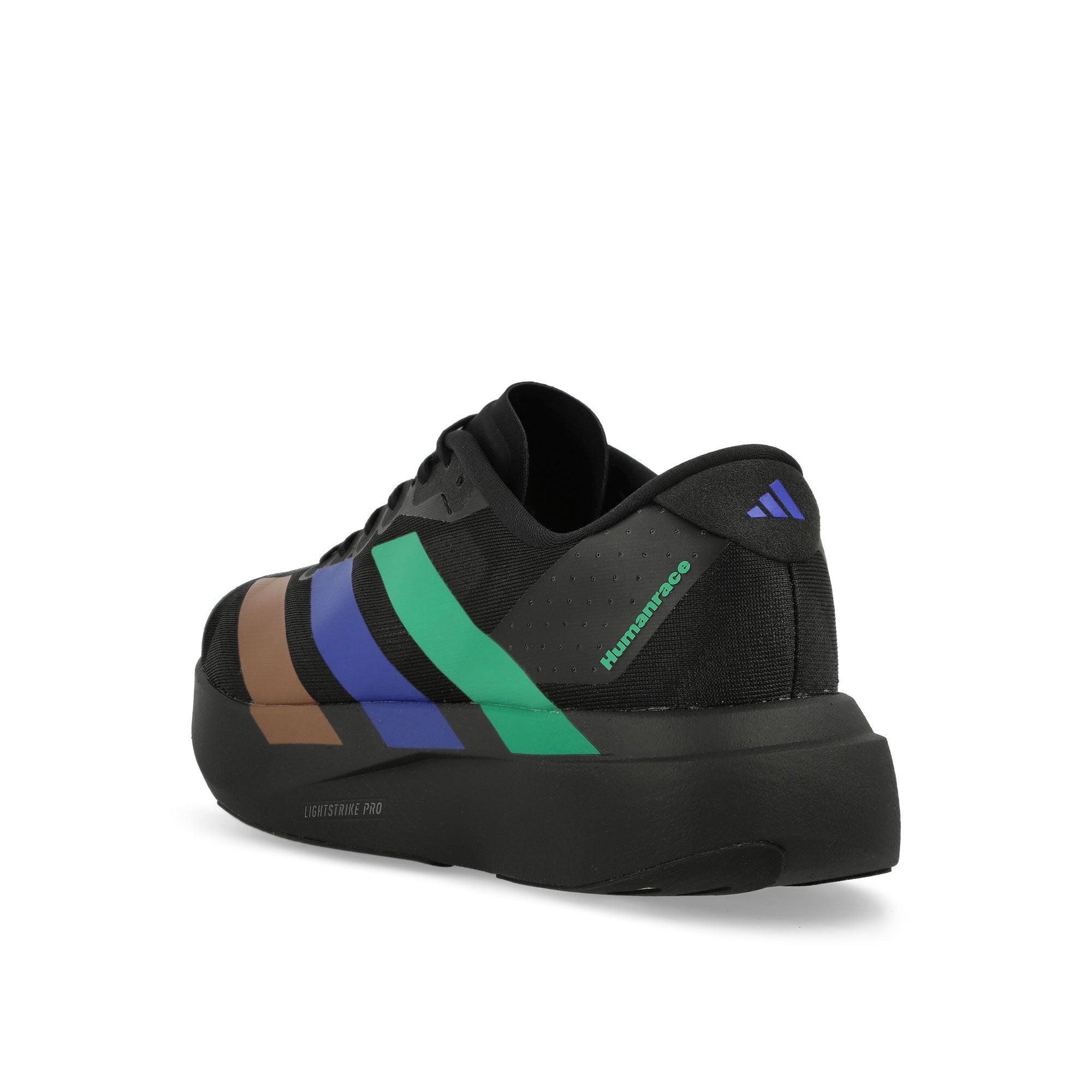 Humanrace x adidas PW Adizero Evo SL Core Black / Semi Court Green / Semi Lucid Blue Low Top Sneakers KI3392 Material | Overkill