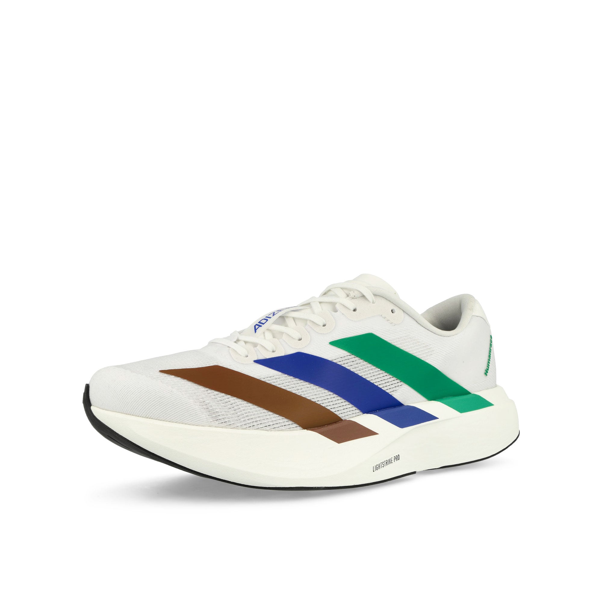 Humanrace x adidas PW Adizero Evo SL Footwear White / Semi Court Green / Semi Lucid Blue Low Top Sneakers KI3393 Close-up | Overkill