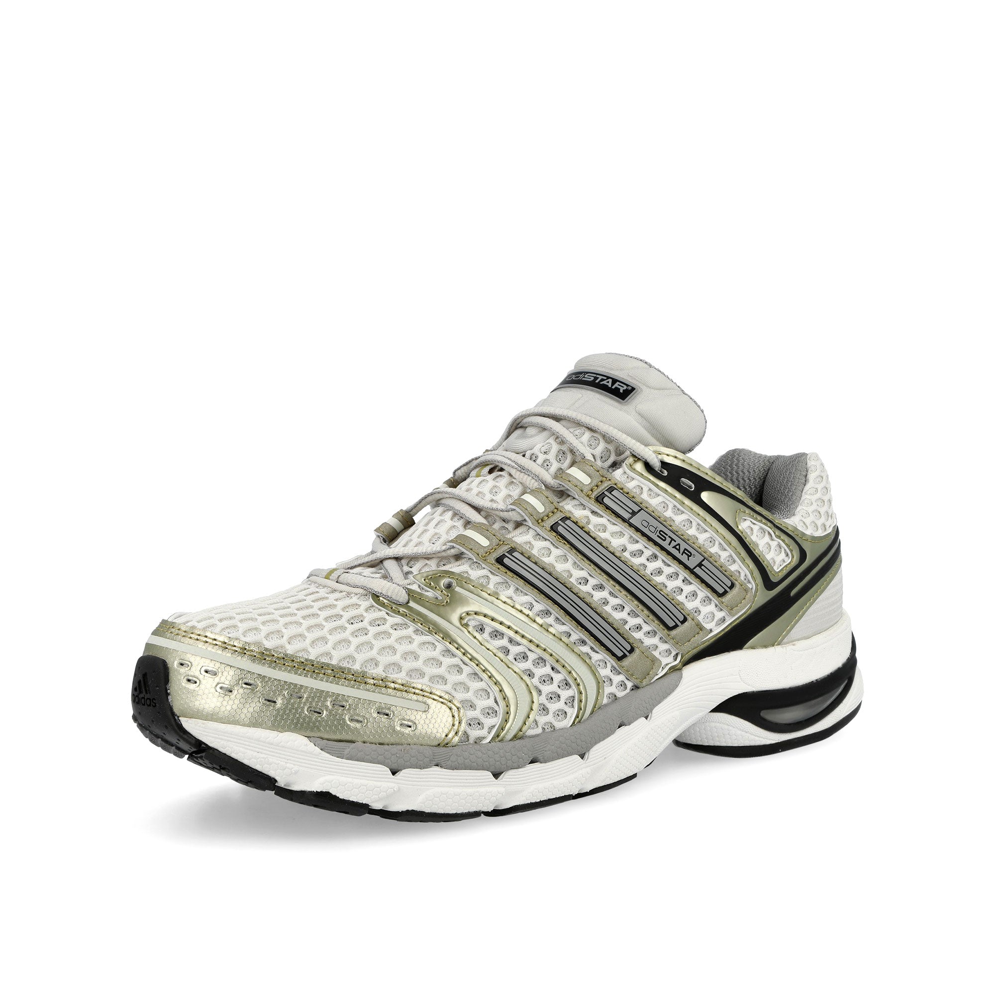adidas Adistar Control 5 Orbit Grey / Core Black / Thermal Chrome Sneaker KI4472 Close-up | Overkill