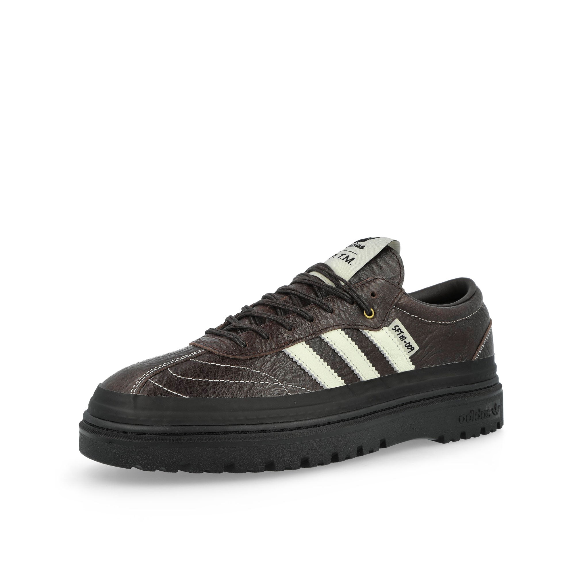 Song for the Mute x adidas Samba LX Freizeit Aurora Coffee / Off Whihte / Core Black Low Top Sneakers KI4762 Close-up | Overkill